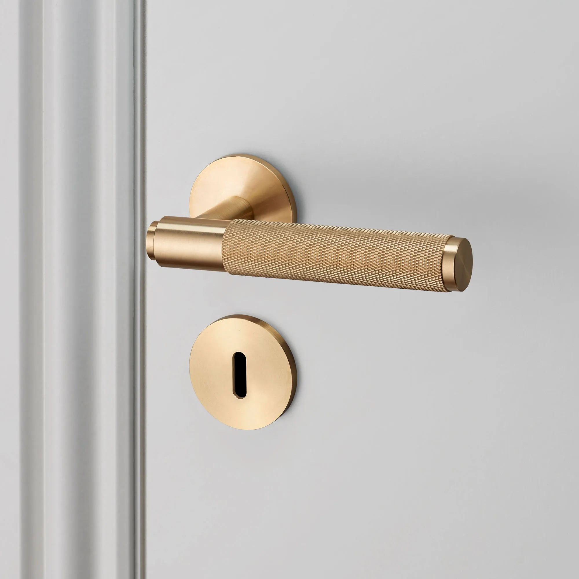Door Lever Handle & Key Escutcheon Plate