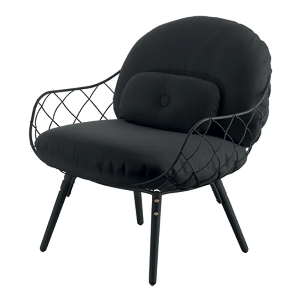 Pina Lowchair Green legs/Green seat/Green cush Steelcut 935