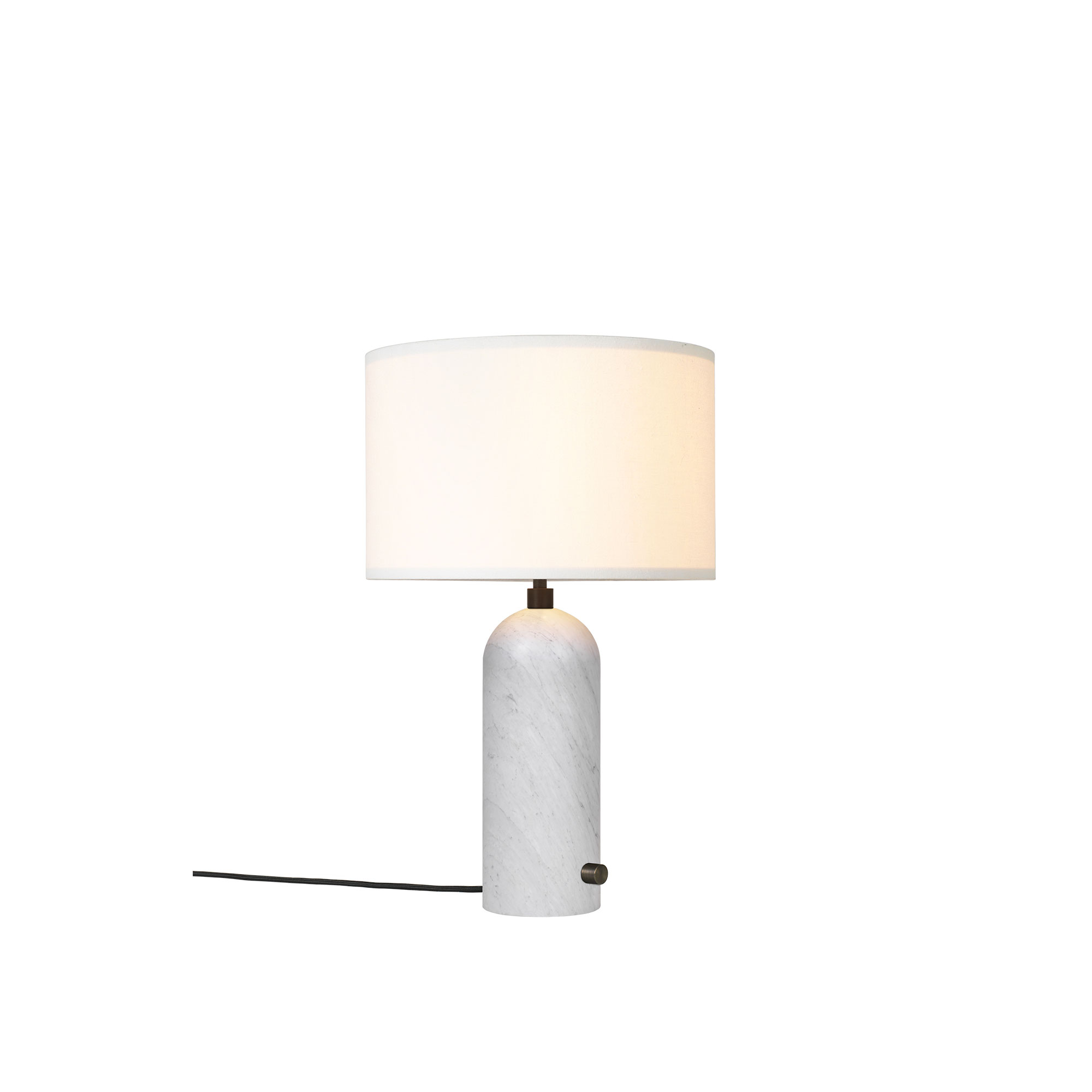 Gubi - Gravity Table Lamp Small White/White Marble - Bordslampor - Space Copenhagen - Vit