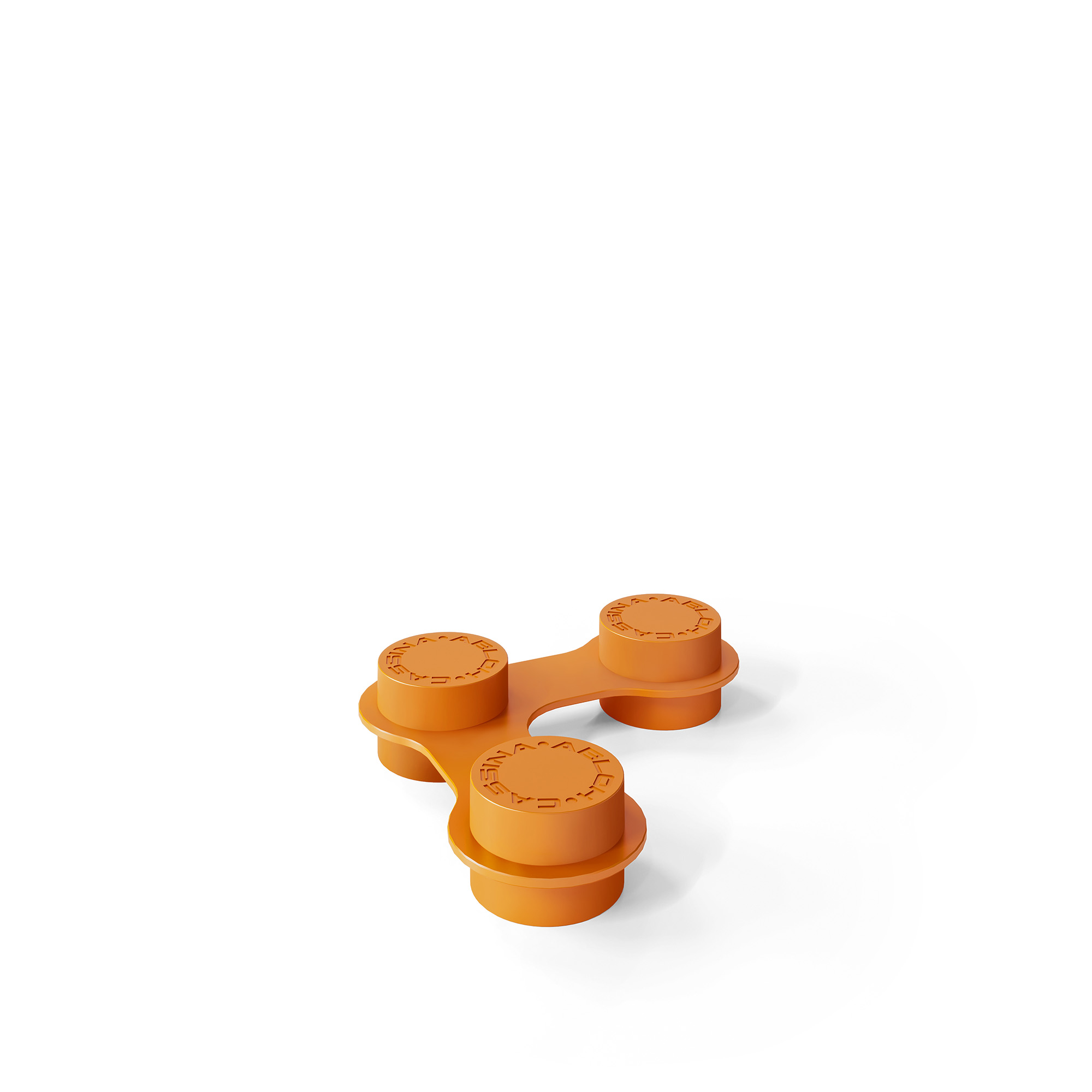 Cassina - Modular Imagination - Triple Connecting Element - Bordtilbehør - Virgil Abloh - Oransje