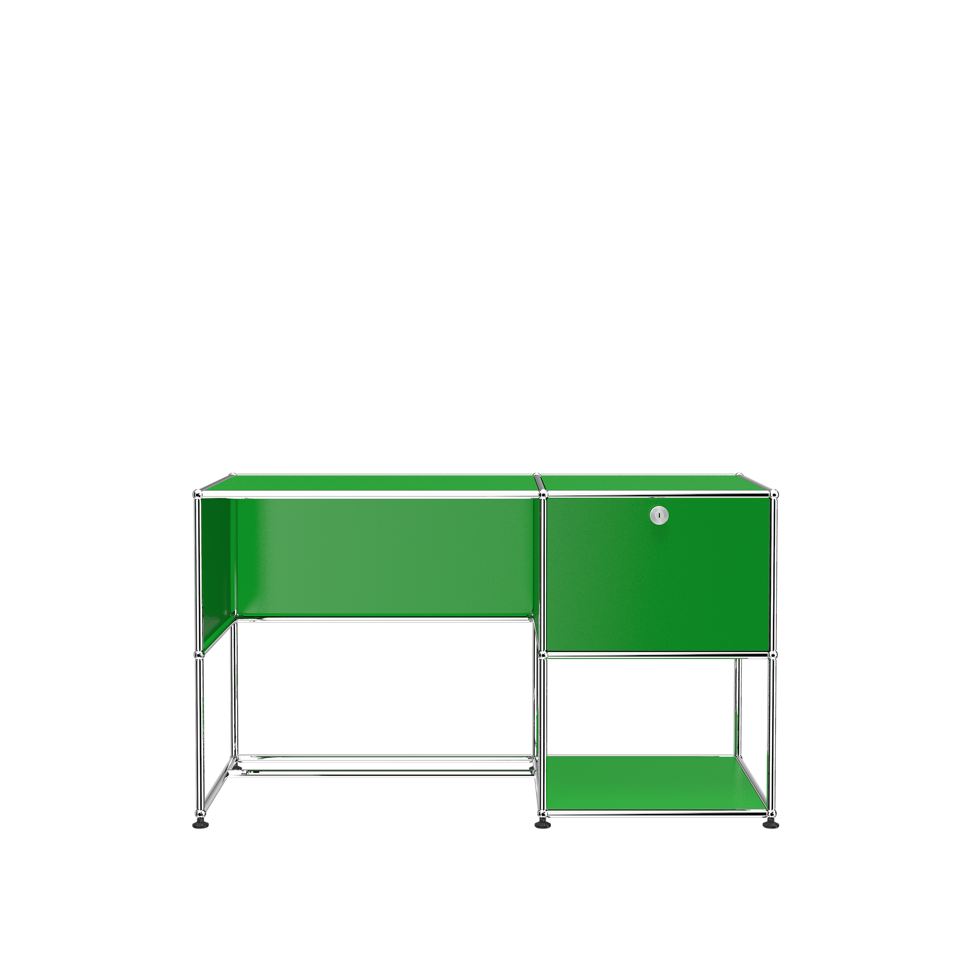 USM - USM Haller 107 Desk, USM Green - Skrivbord - Fritz Haller,Paul Schärer - Grön - Metall