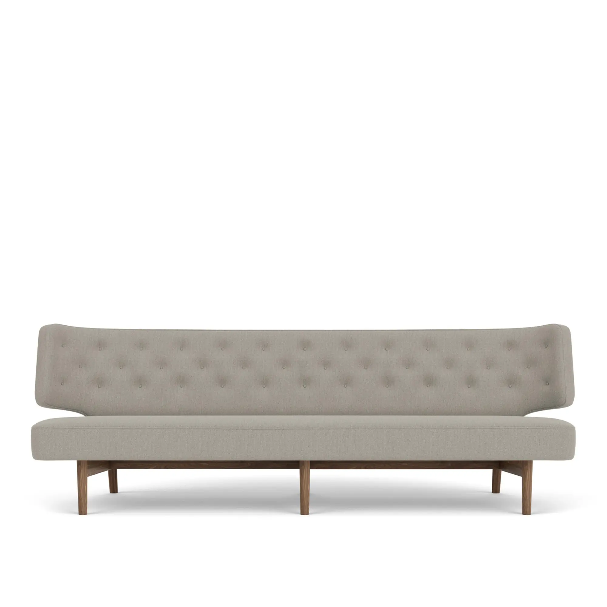 Radiohus 3-seters sofa valnøtt