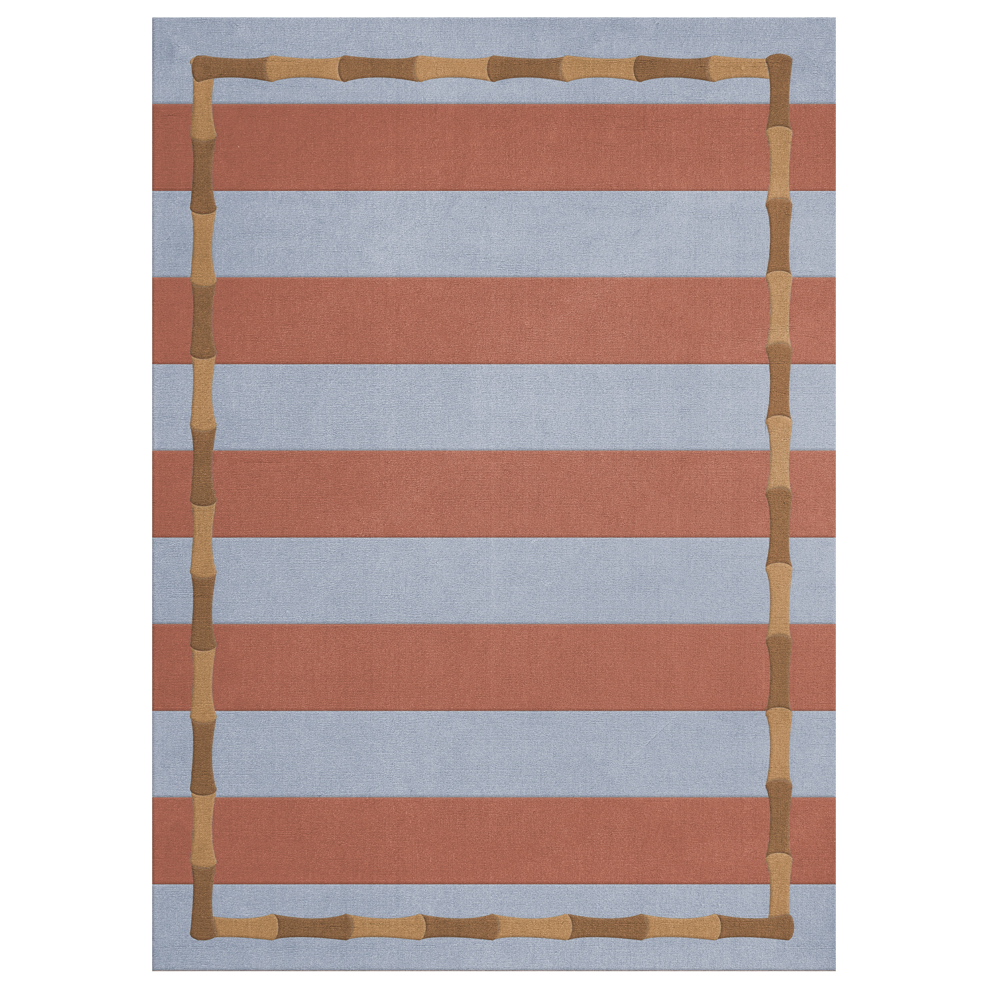 Layered - Alice Crawley Bamboo Stripe Blue Rust 200 x 300 - Ullmattor - Alice Crawley