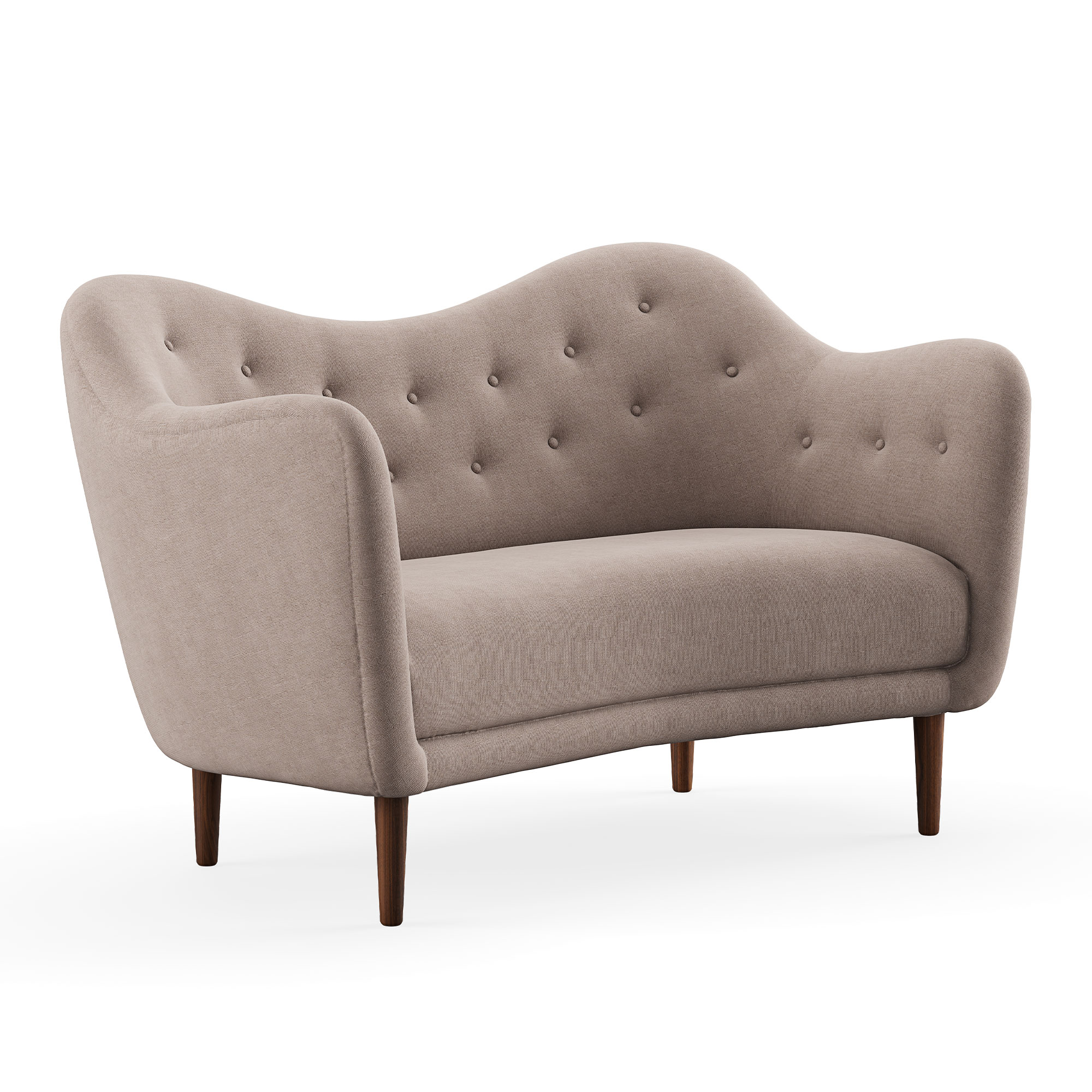 House of Finn Juhl - 46 Sofa, Walnut, Cat. 2 Hallingdal 65 - 113 - Soffor - Finn Juhl - Grå | Möbler - Soffor Och Dagbäddar - Soffor | Möbelexperten