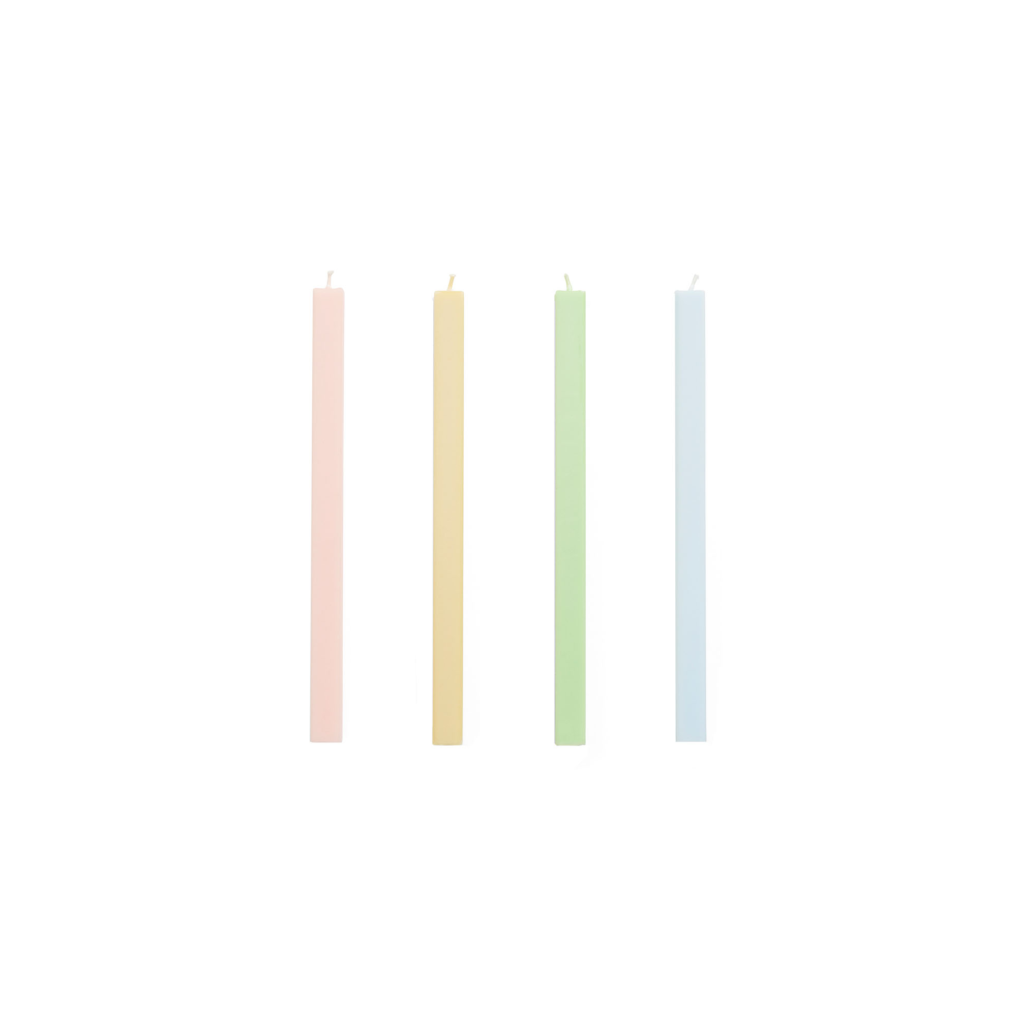 HAY - Square Candle Fresh Set of 4 - Ljus - Flerfärgad