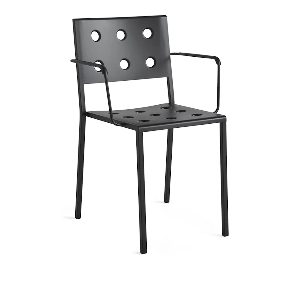 Balcony matstol utomhus med armstöd
