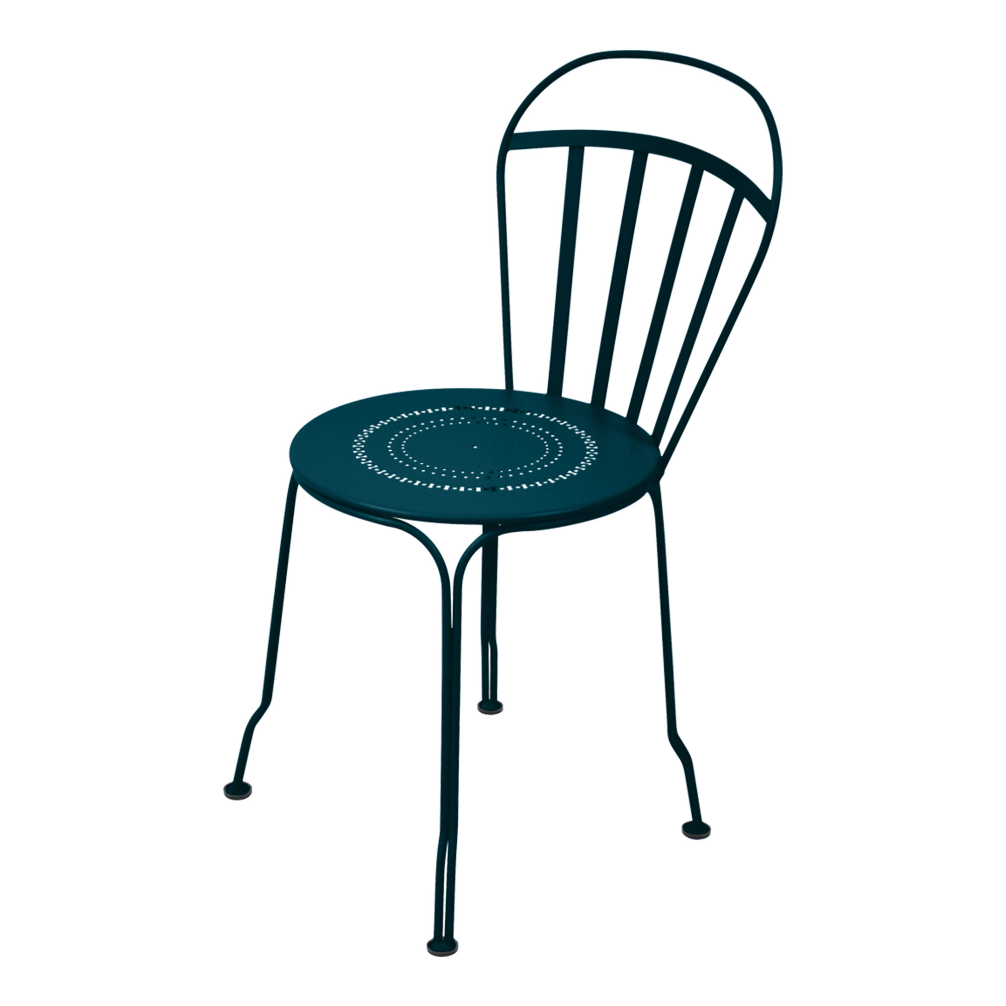 Fermob - Louvre Chair Acapulco Blue 21 - Matstolar utomhus - Blå - Metall