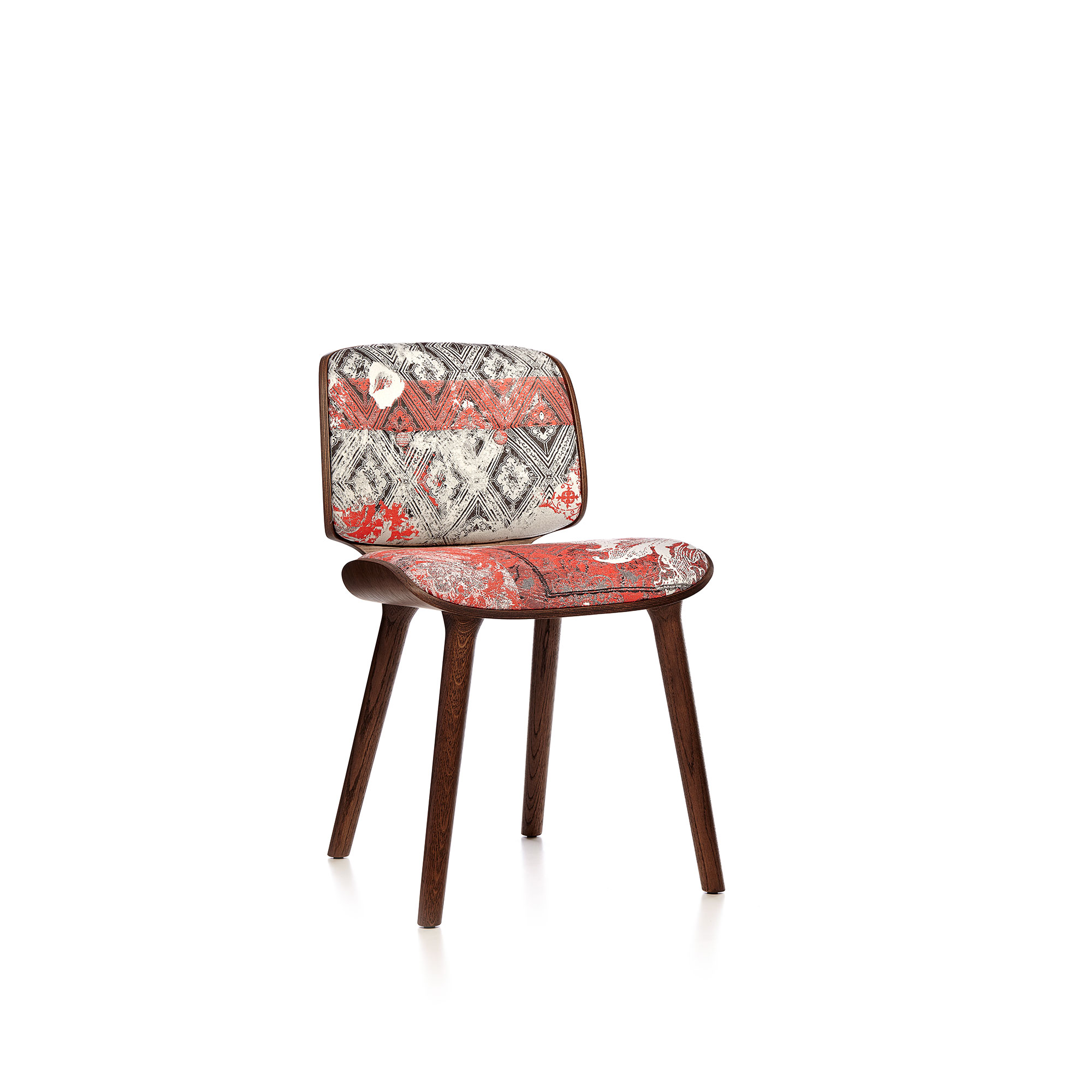 Moooi - Nut Dining Chair, Wengebetsad ek, Cat. II, Oray Rock - Matstolar - Marcel Wanders - Beige - Trä