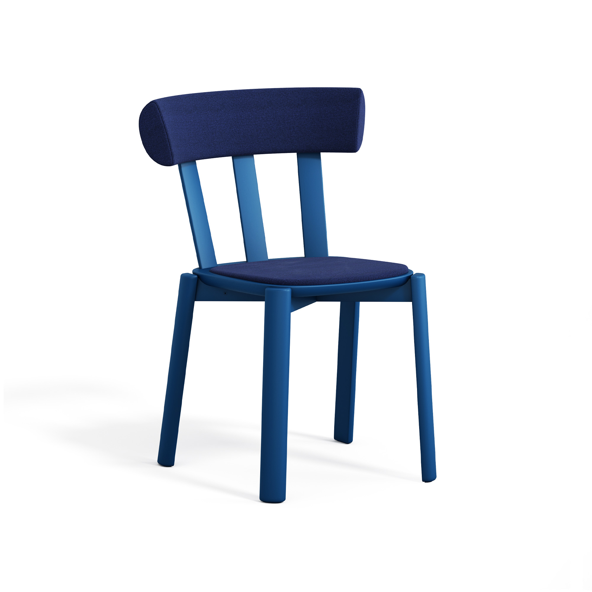 Stolab - Alt Stol Klädd Björk, Östersjöblå 28, Hallingdal 65-754 Blue - Matstolar - Form Us With Love - Blå - Trä