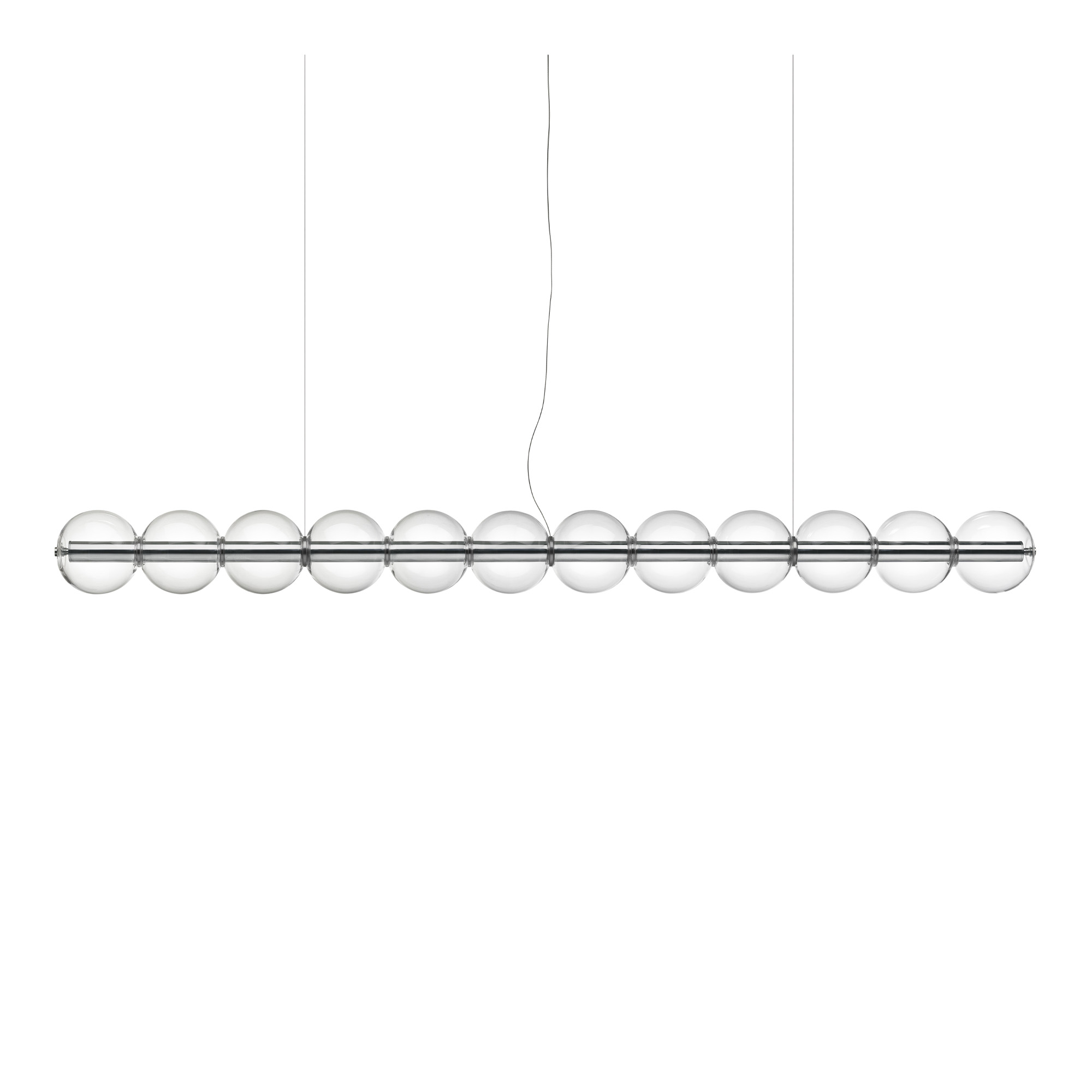 Flos - Suspension Luce Sferica S3 Glass - Pendellampor - Ronan Bouroullec - Transparent | Belysning - Taklampor - Pendellampor | Möbelexperten