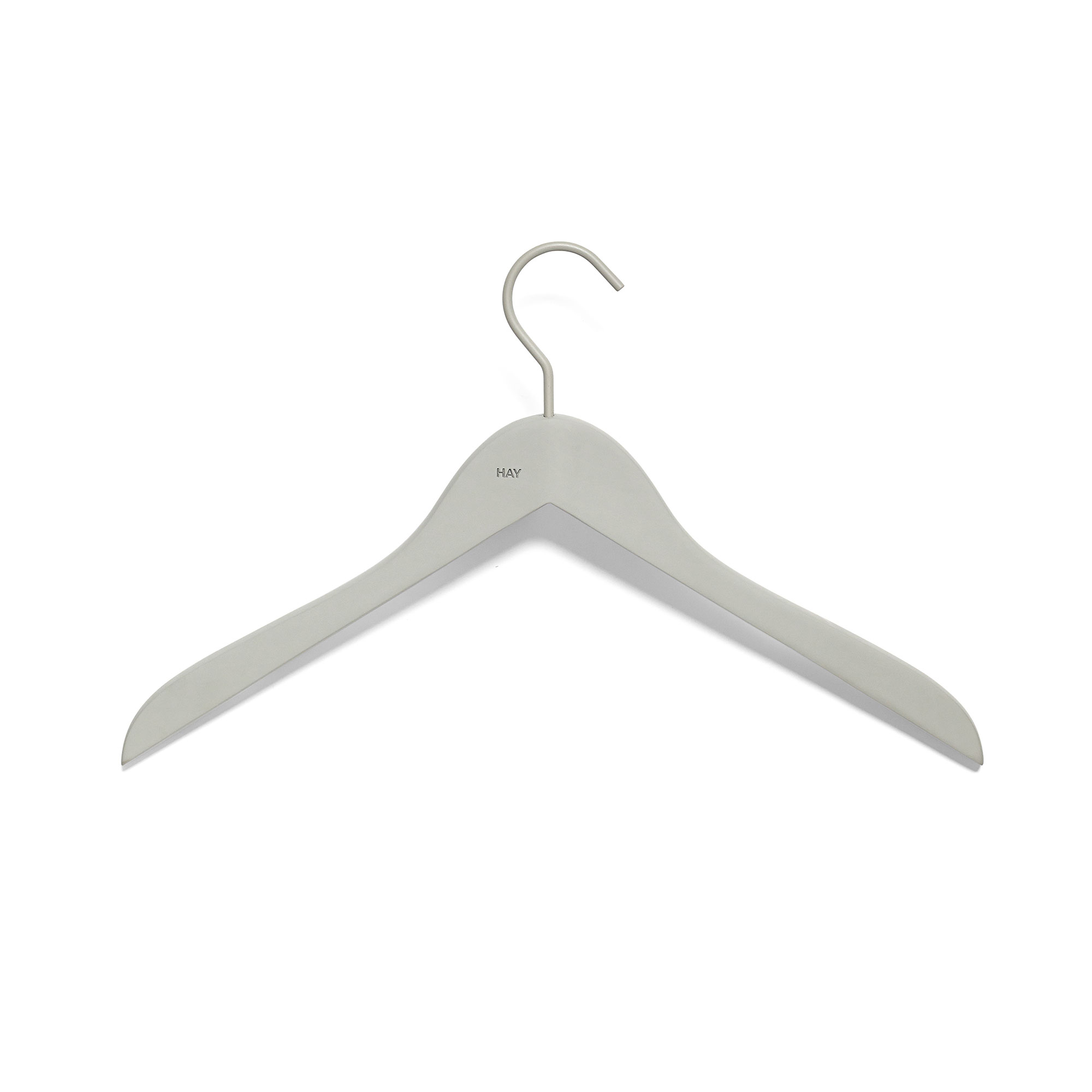 HAY - Soft Coat Hanger Grey 4-pack Slim - Klädhängare & galgar - Grå