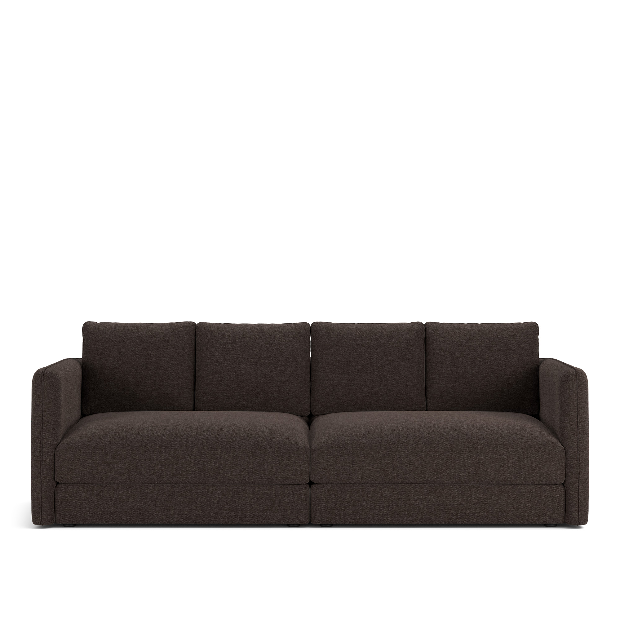NOGA - Pavarotti 2.5-Seater, Fixed Cover, Cushion Variant 02, Lario 120 - Soffor - Svart