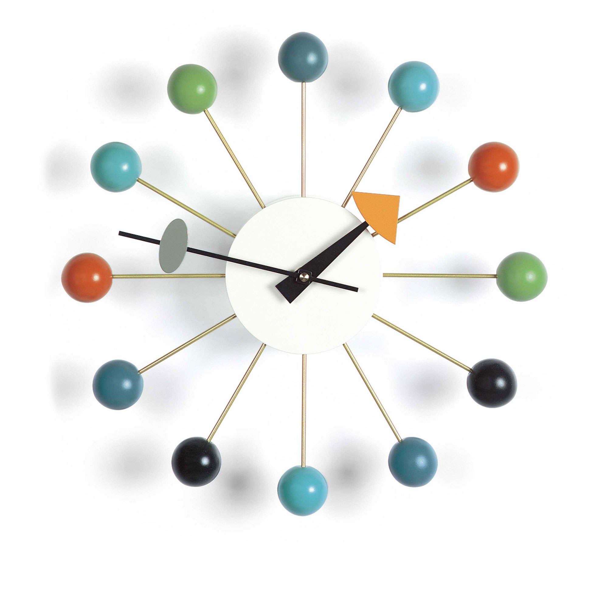 Vitra - Ball Clock, Multicoloured - Klockor - George Nelson - Flerfärgad
