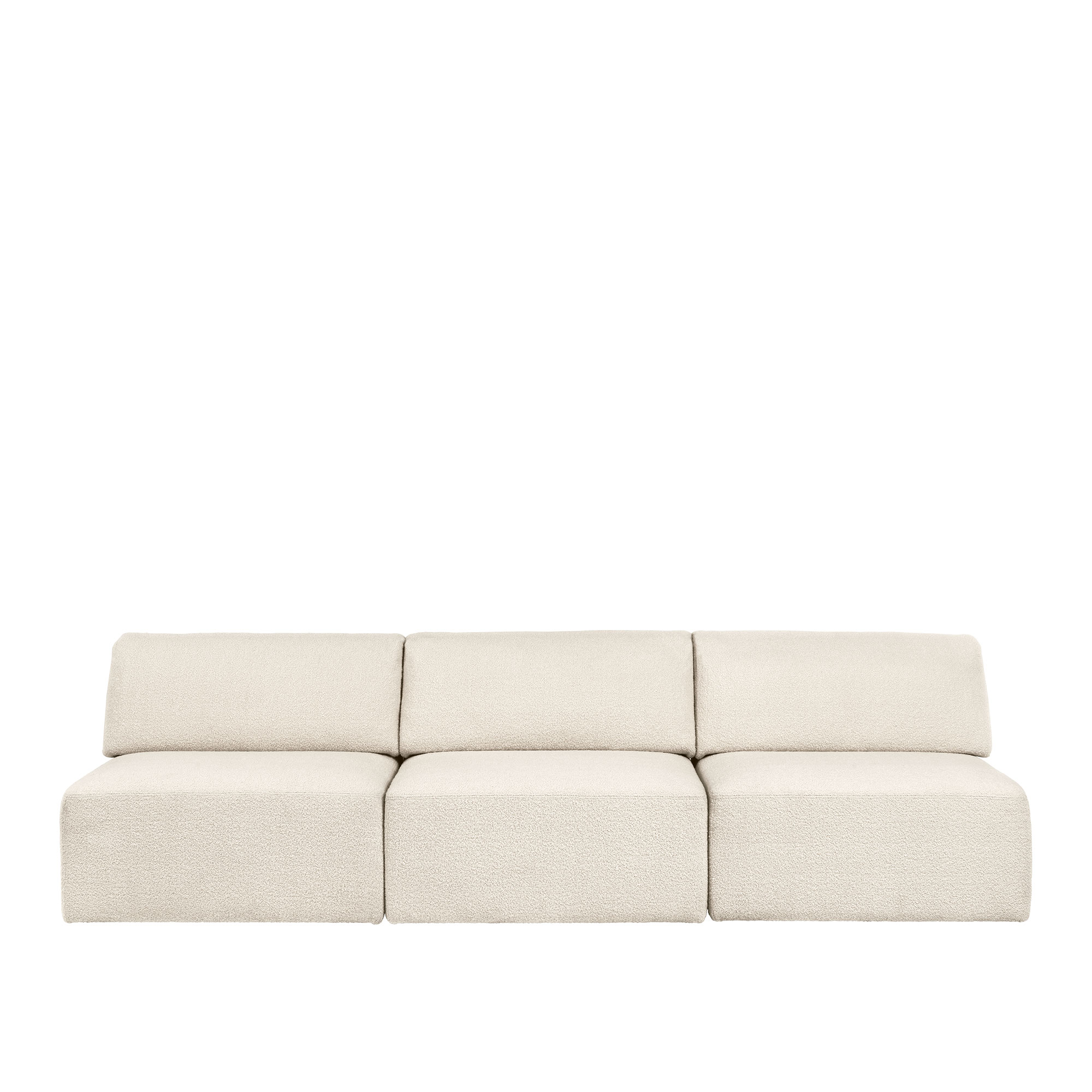 Gubi - Wonder Sofa 3-Sits Utan Armst&ouml;d Karakorum 001 - Soffor - Space Copenhagen - Beige,Vit