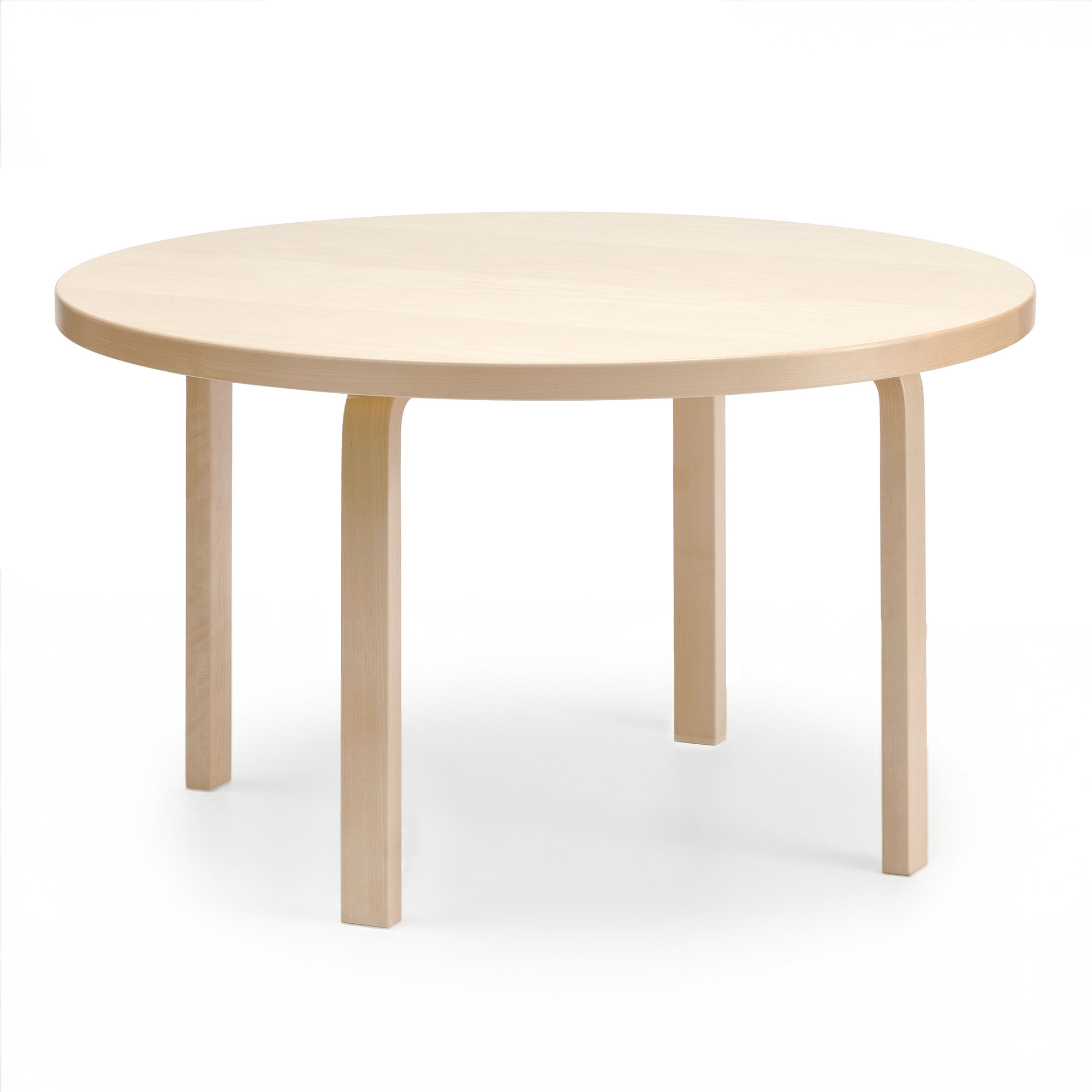 Artek - Aalto Bord 91 - Klarlackad Bj&ouml;rkfan&eacute;r - Matbord - Alvar Aalto - Tr&auml;f&auml;rgad - Tr&auml;