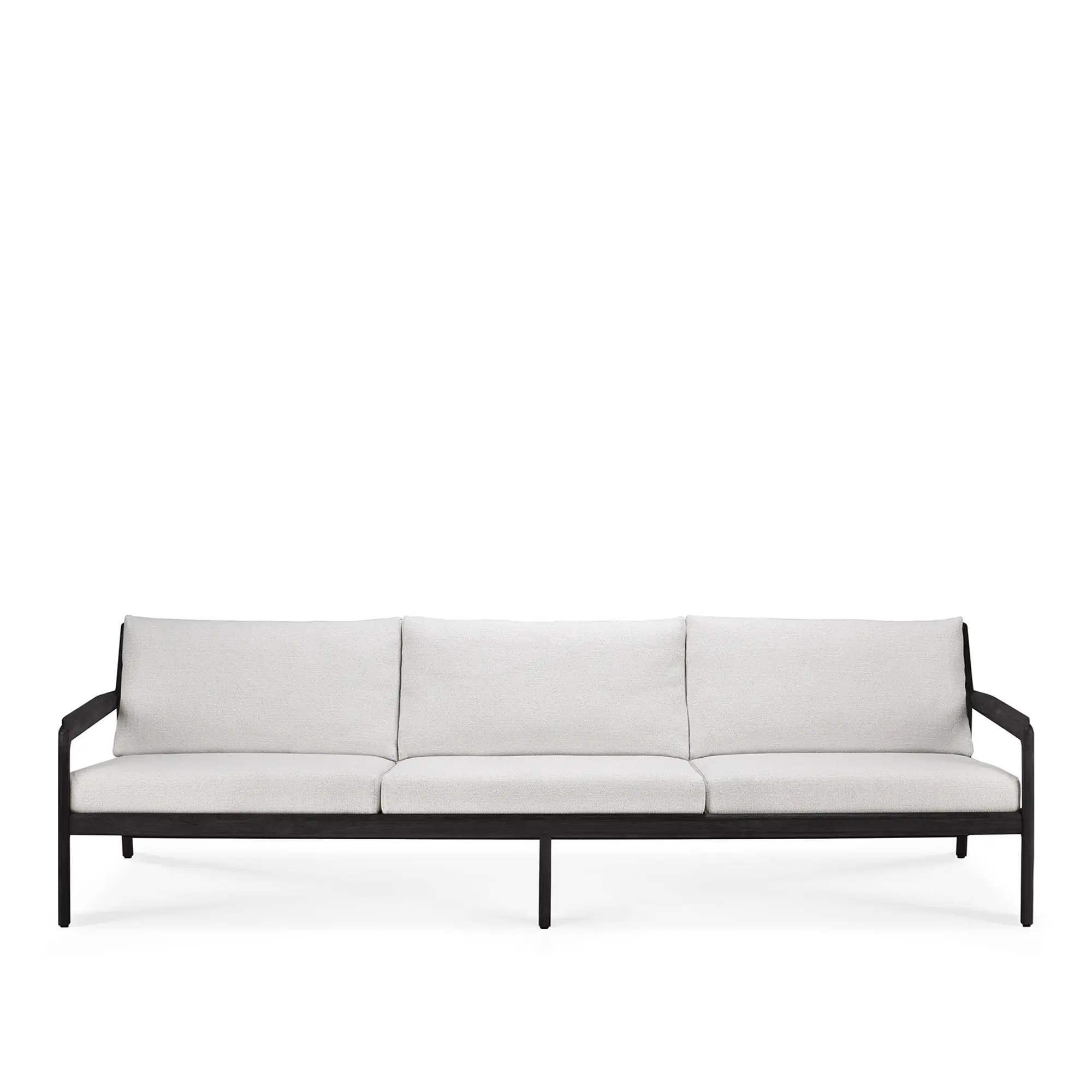 Jack Outdoor Sofa 3-seater Black Teak