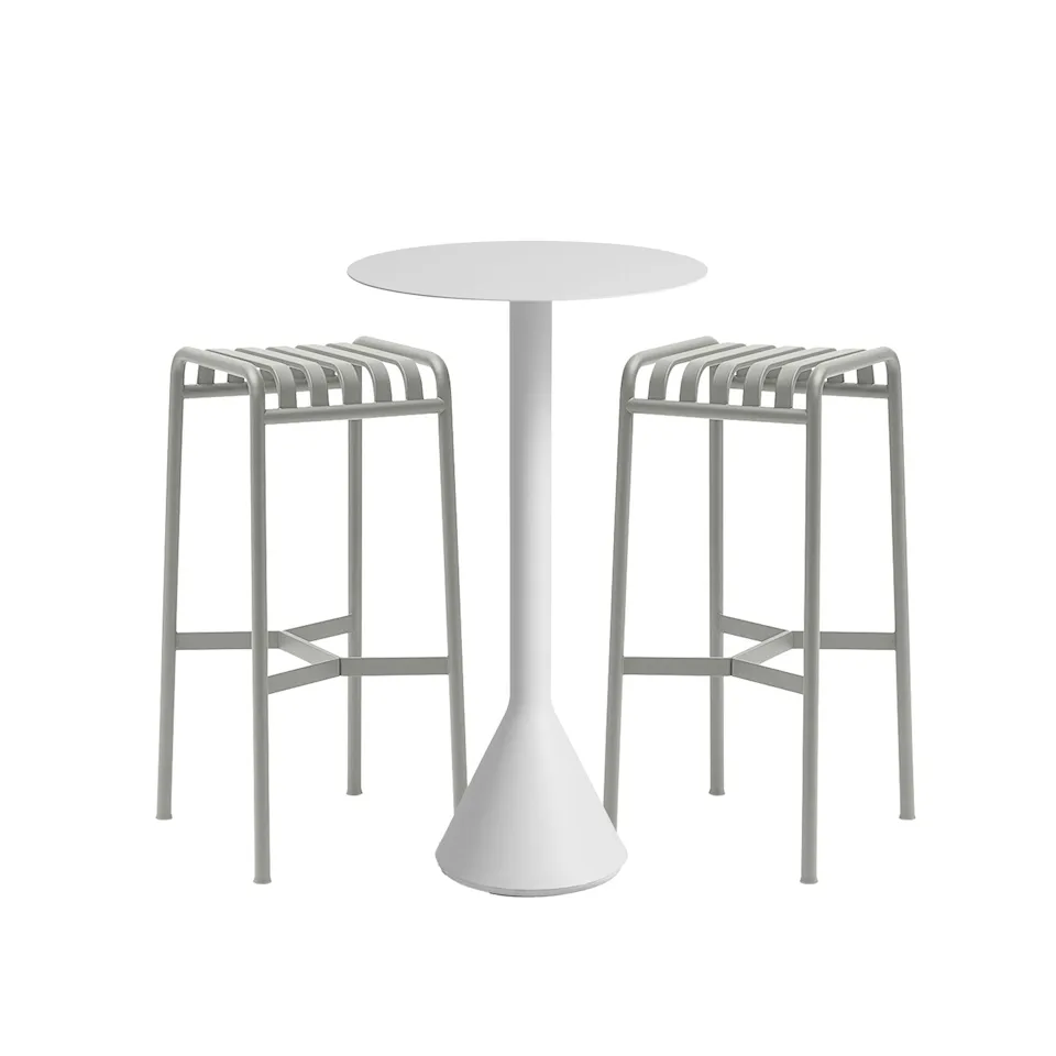 Palissade cone barbord & 2 barstolar