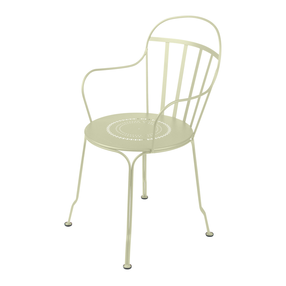 Fermob - Louvre Armchair Willow Green 65 - Matstolar utomhus - Grön - Metall