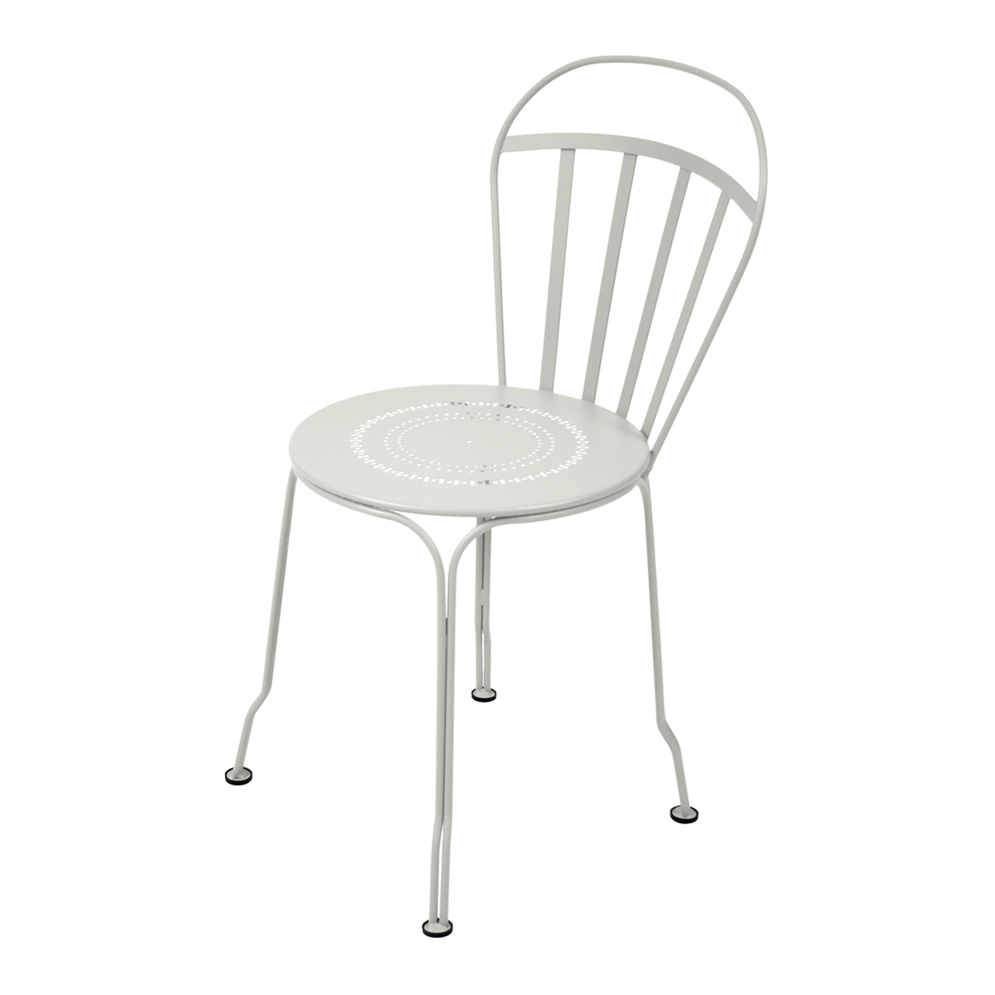 Fermob - Louvre Chair Clay Grey A5 - Matstolar utomhus - Grön,Grå - Metall