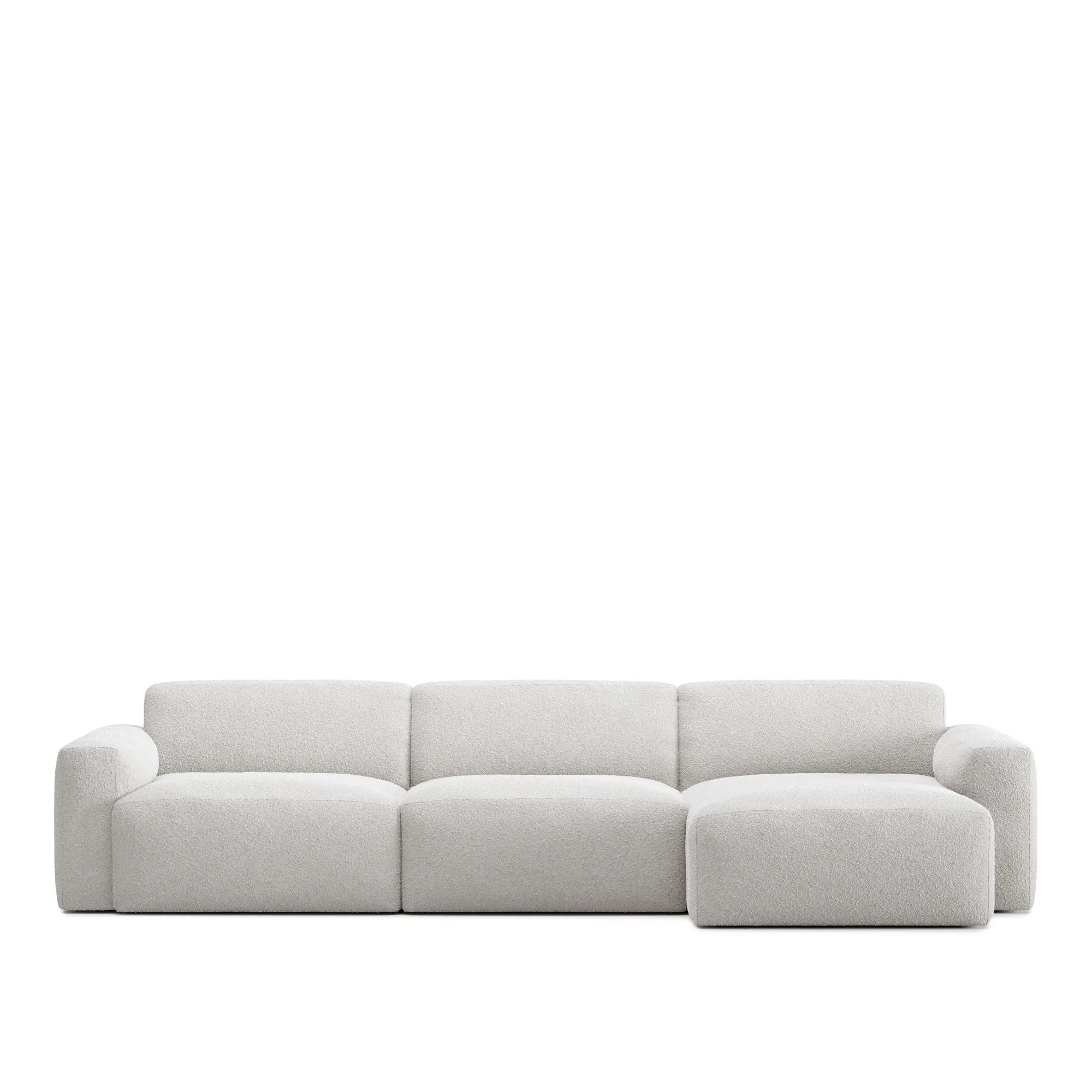 Brick 3-Seater Chaise Lounge Right