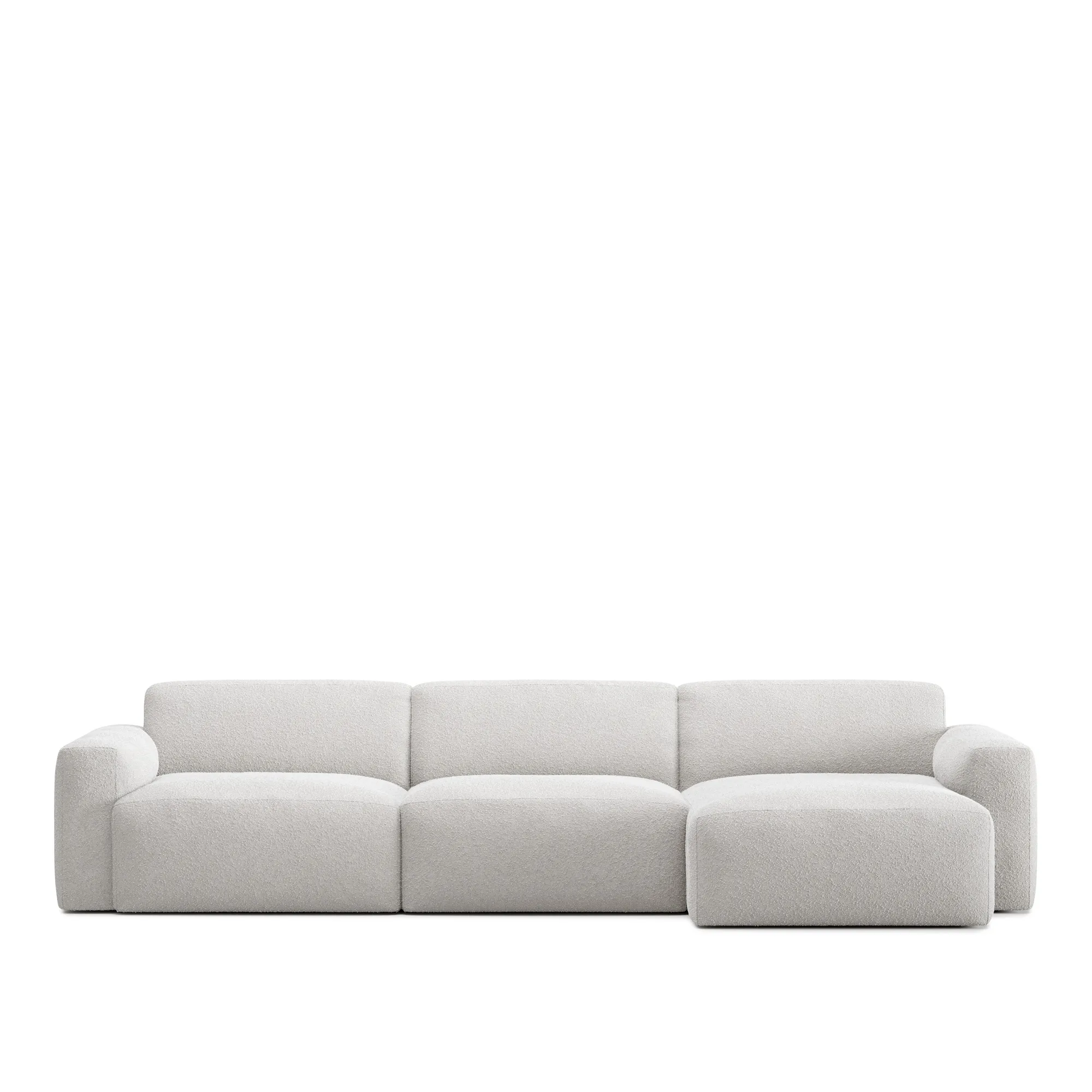 Brick 3-Seater Chaise Lounge Right
