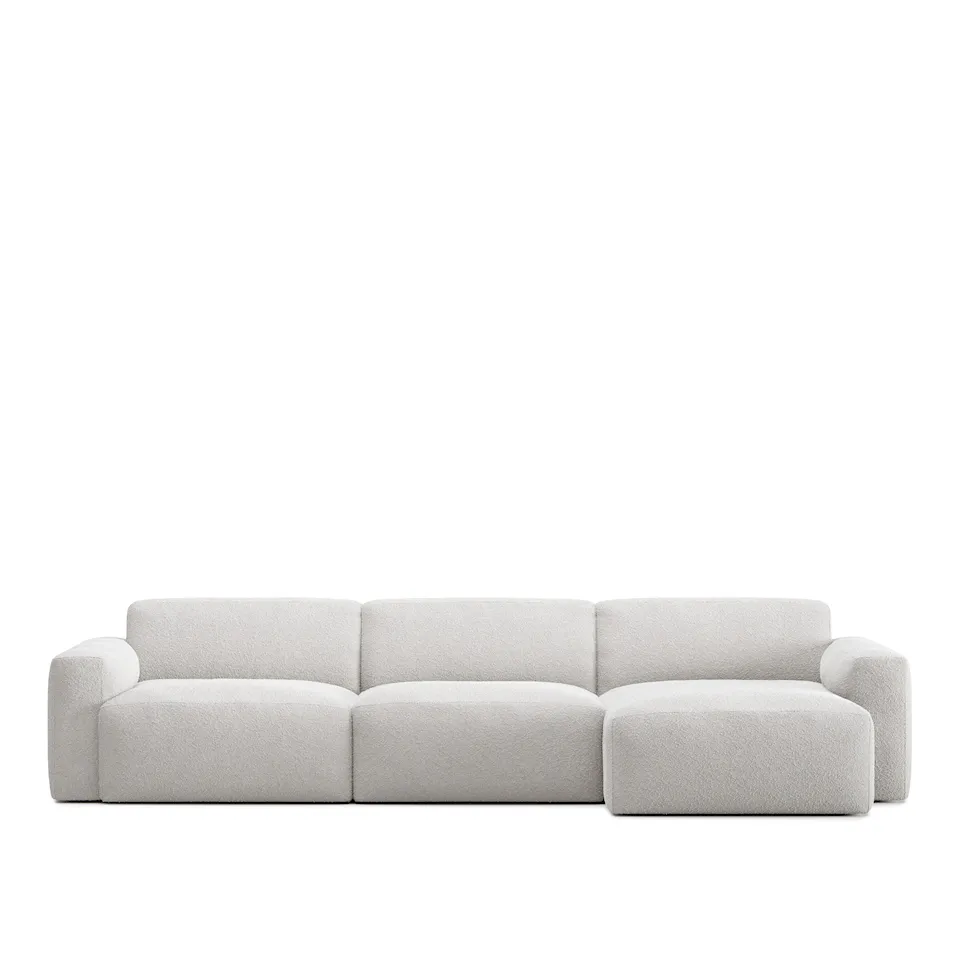 Brick 3-Seater Chaise Lounge Right