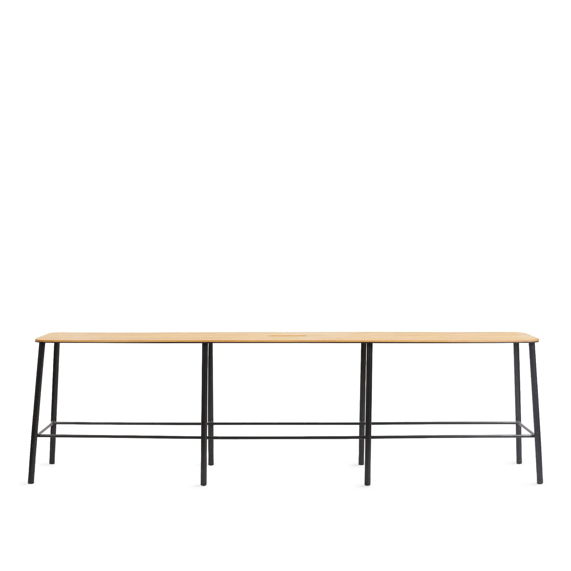 Adam Bench – Black / Oak – L160