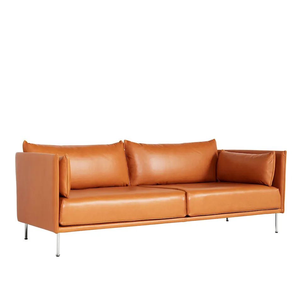 Silhouette 3-sitssoffa Matching Piping/Chrome