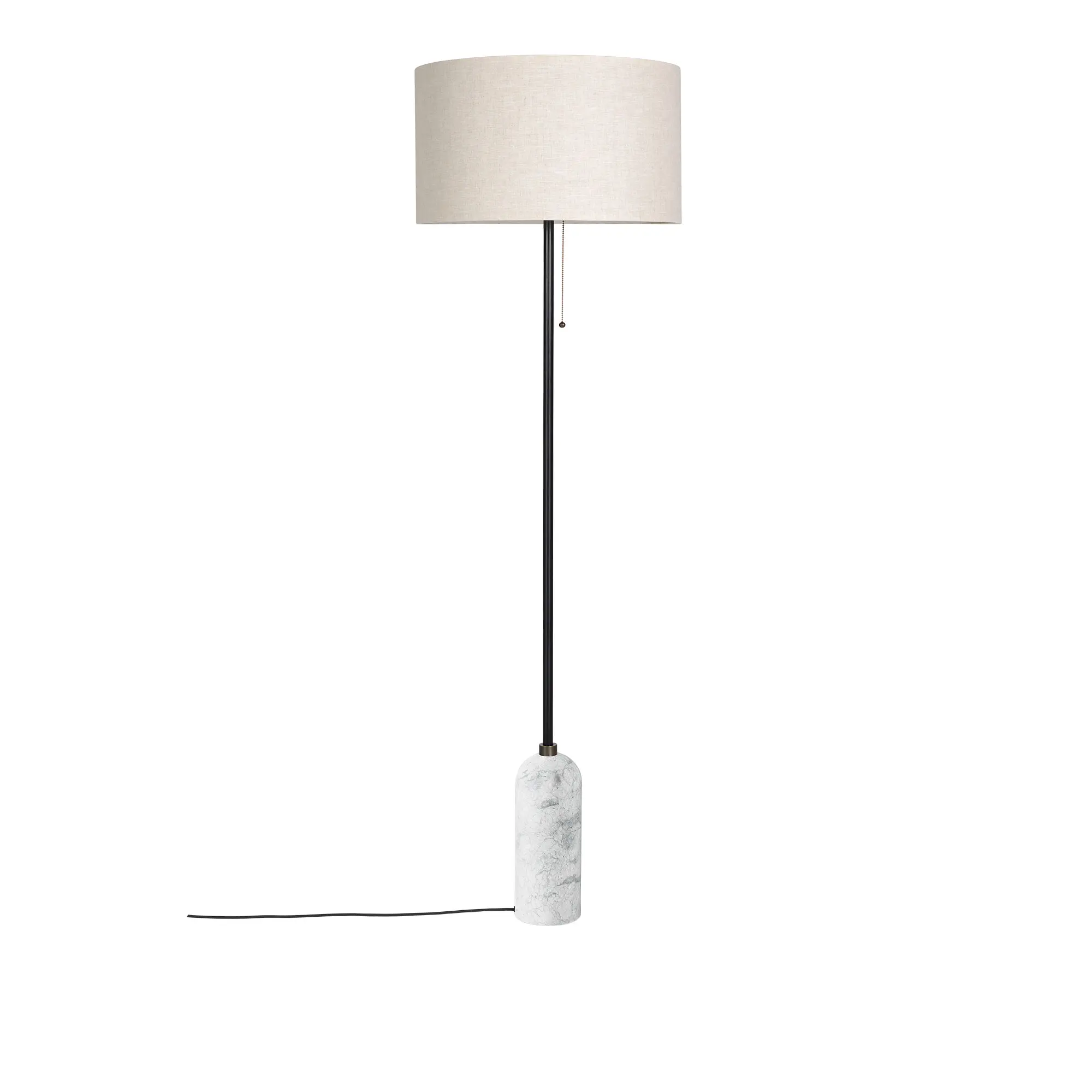 Gravity gulvlampe hvit marmor