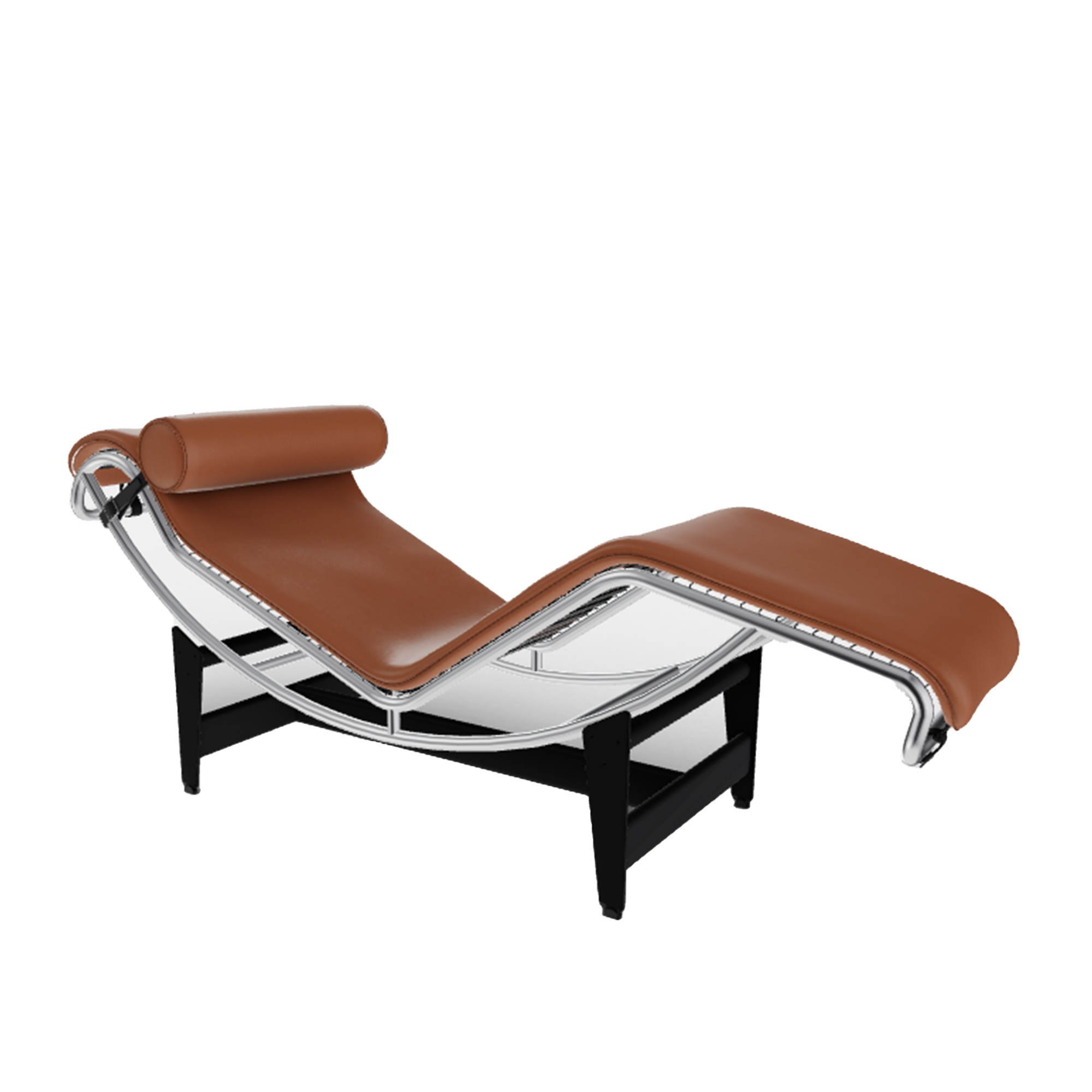 Cassina - LC4 Chaise Longue Leather, LCX - 13X417 - Liggfåtöljer - designer_charlotte_perriand,designer_le_corbusier,designer_pierre_jeanneret - Brun - Läder/Metall