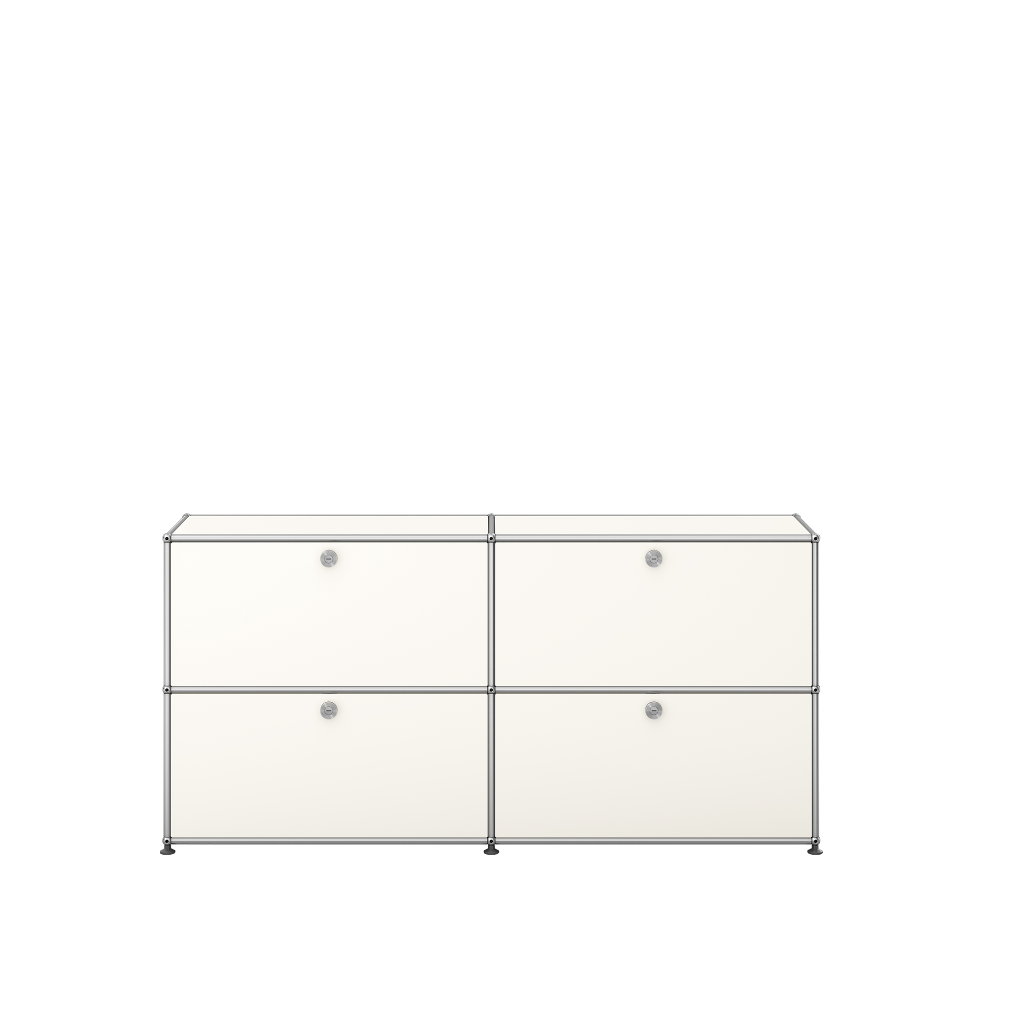 USM - USM Haller 109 Sideboard, Pure White - Sideboards - Vit - Metall