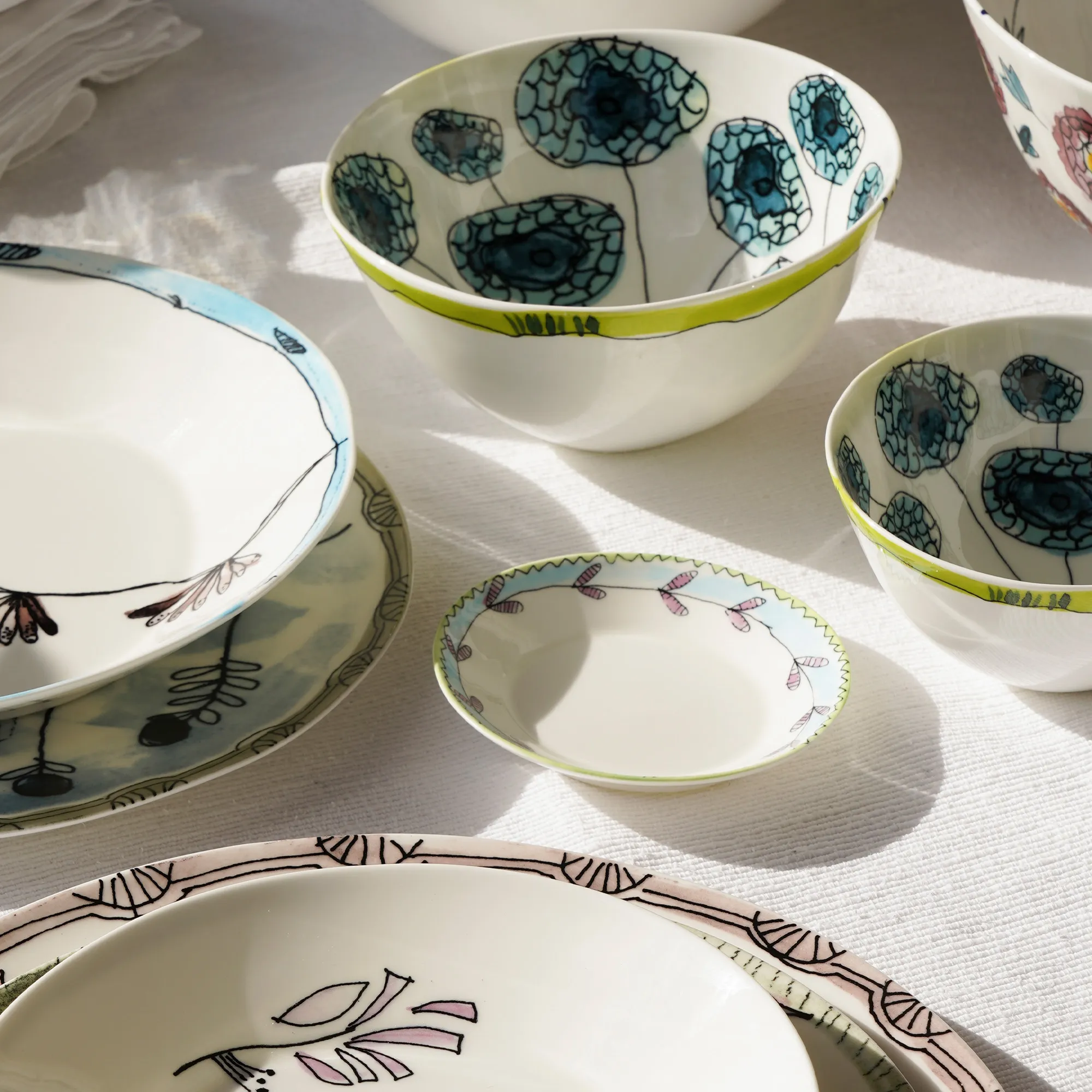 Bread Plate Mirtillo Tea - Set of 2