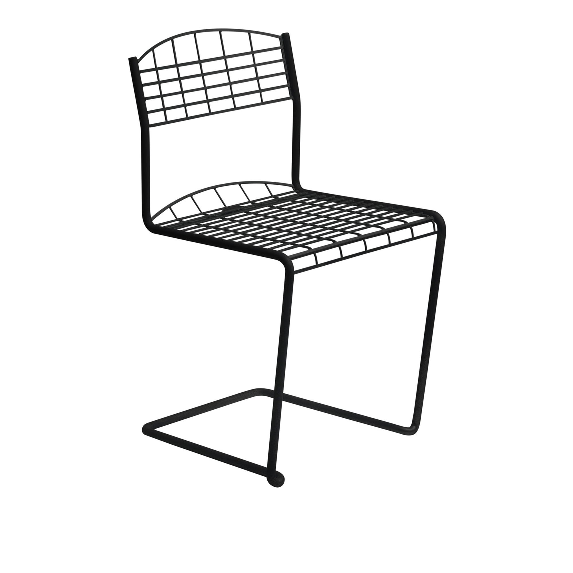 Grythyttan Stålmöbler - High Tech Chair Black - Matstolar utomhus - Nils Strinning | Utemöbler - Utestolar - Matstolar Utomhus | Möbelexperten