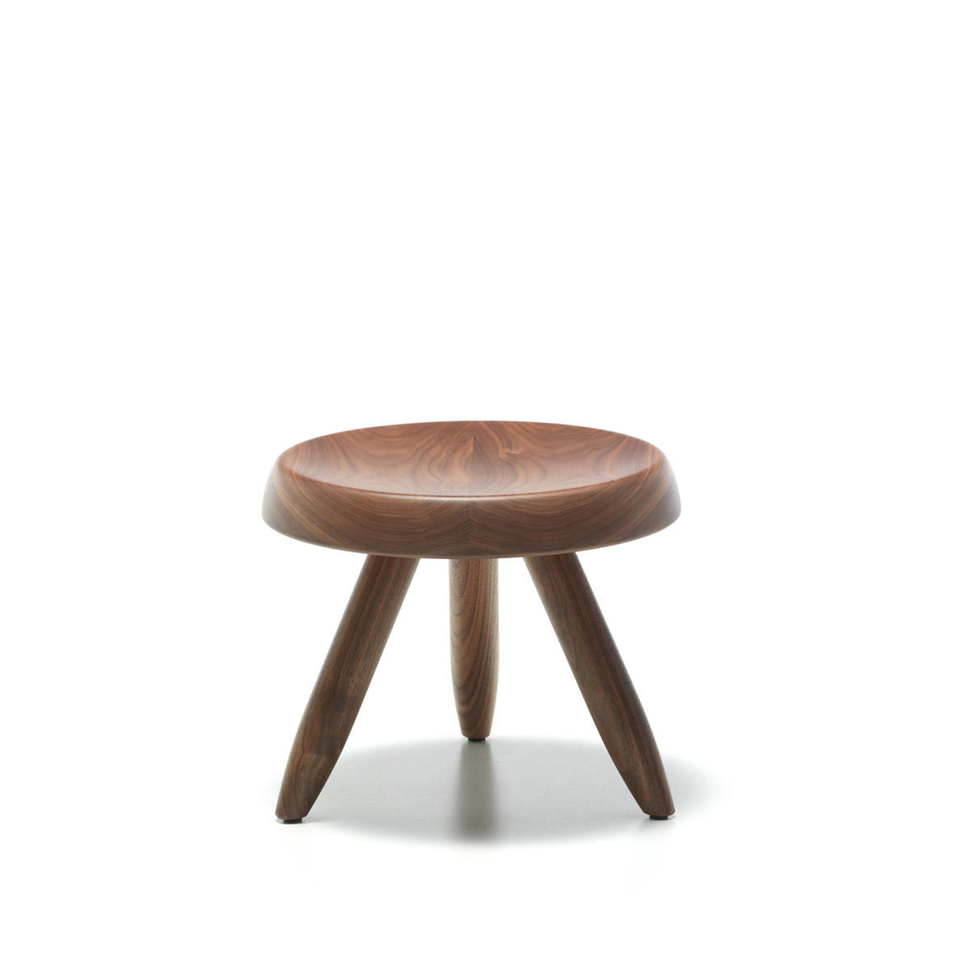 Cassina - Tabouret Berger / American Walnut - Sittpallar - designer_charlotte_perriand - Träfärgad - Trä