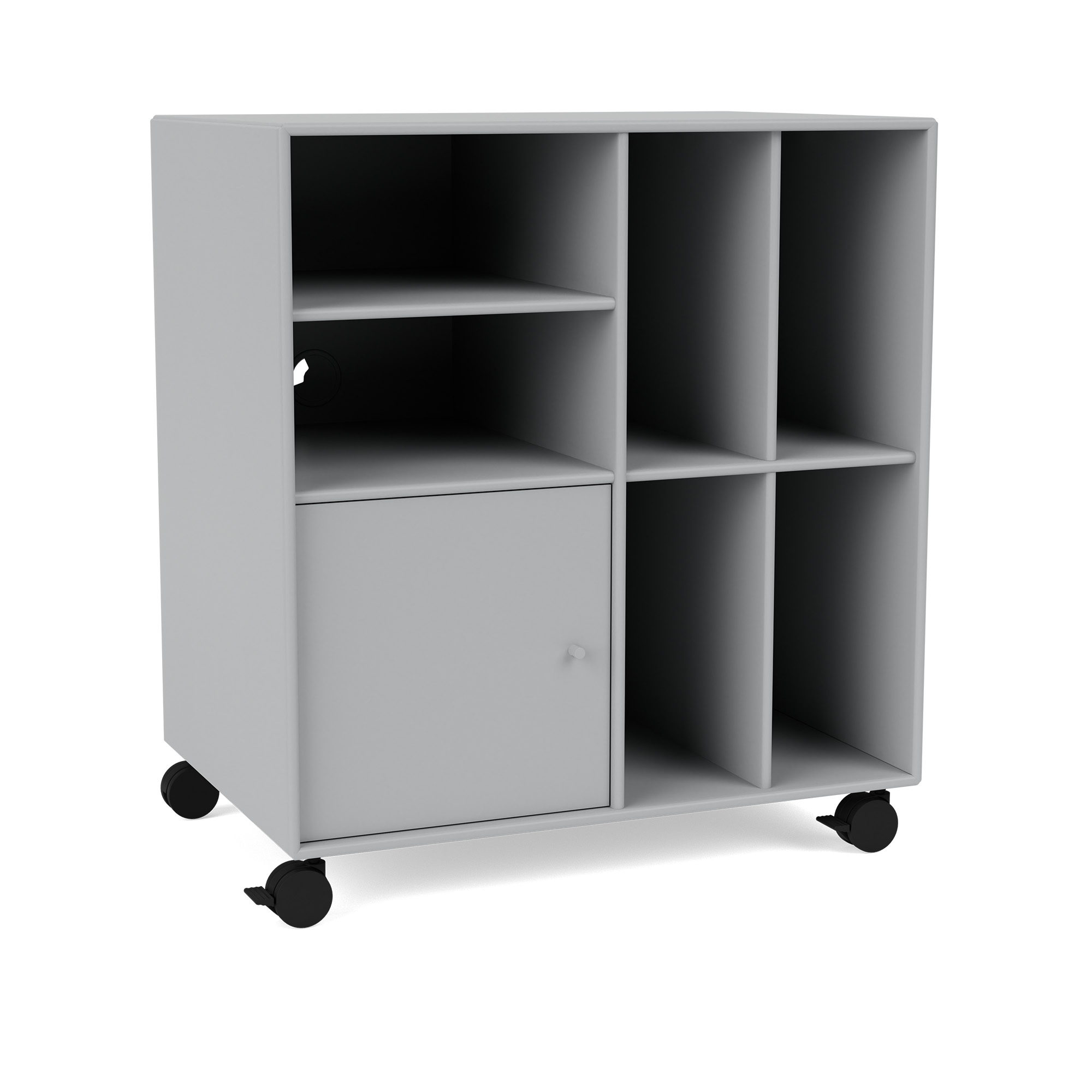 montana - spin ii vinyl storage, 05-castorscr70black, 02 fjord - skåp och vitrinskåp - peter j. lassen - grå - mdf