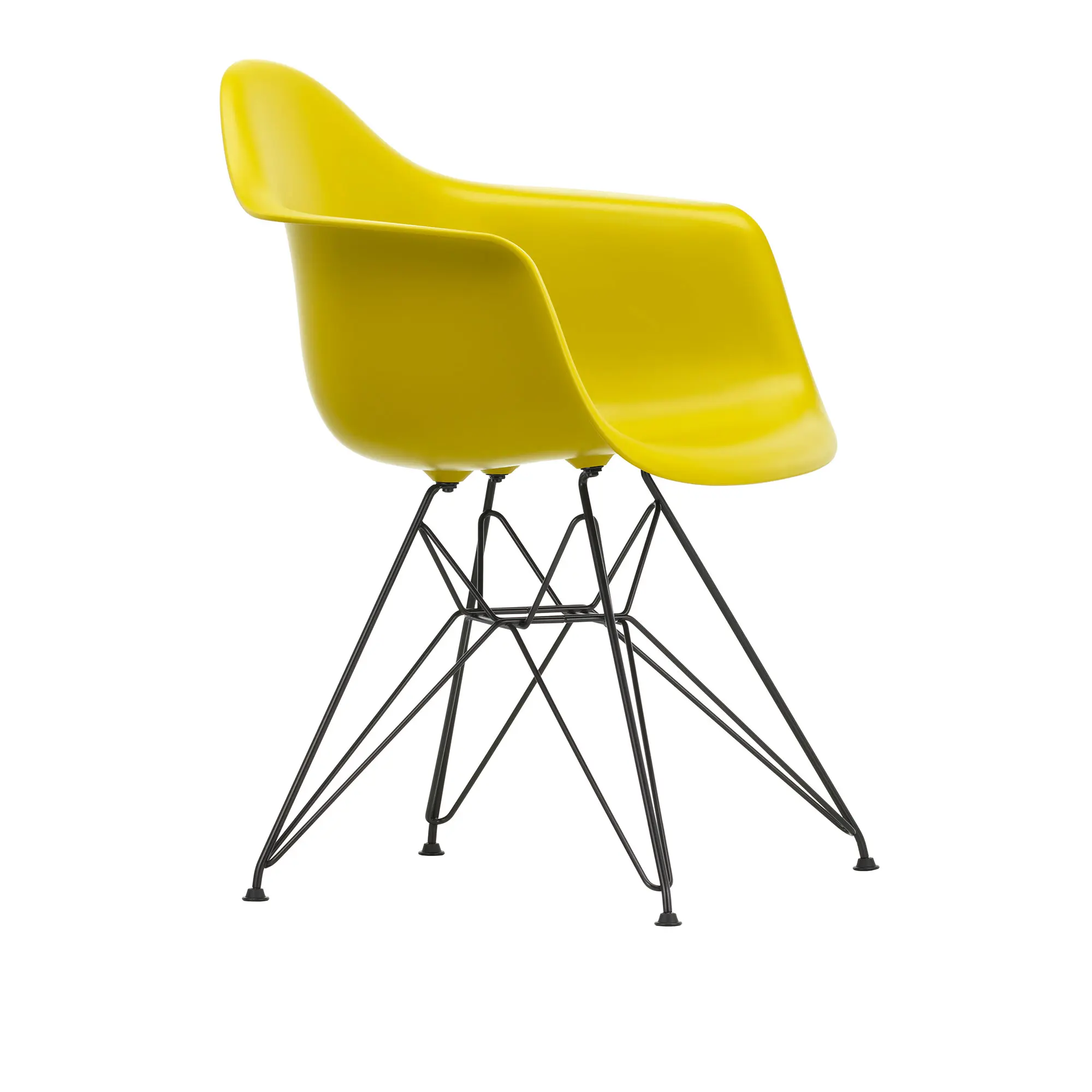Eames RE Plastic Armchair DAR matstol Basic Dark