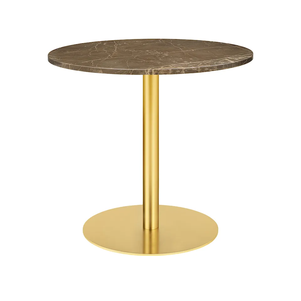 GUBI 1.0 matbord Ø80 cm mässing