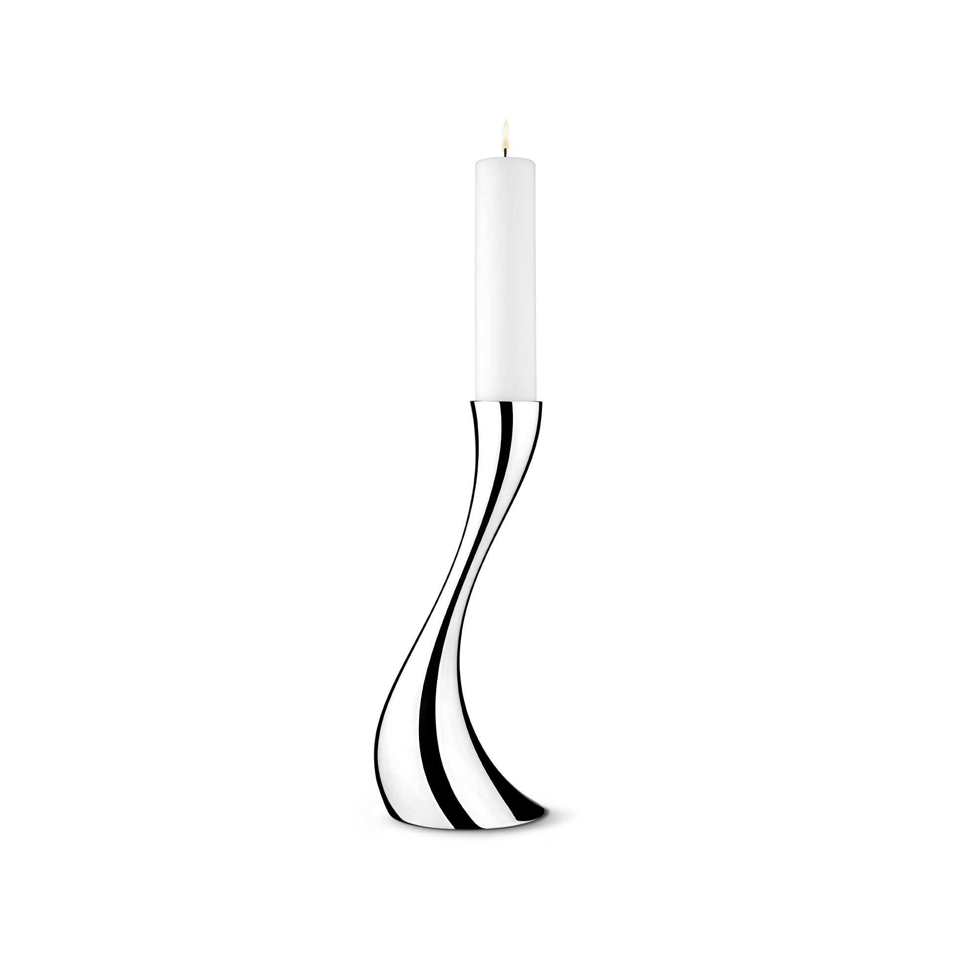 Georg Jensen Cobra Golvljusstake Small 40 Cm - Ljusstakar Rostfritt Stål