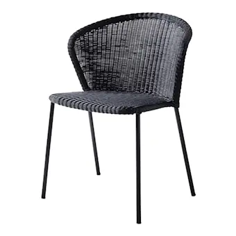 Lean Stol Cane-line Weave Black