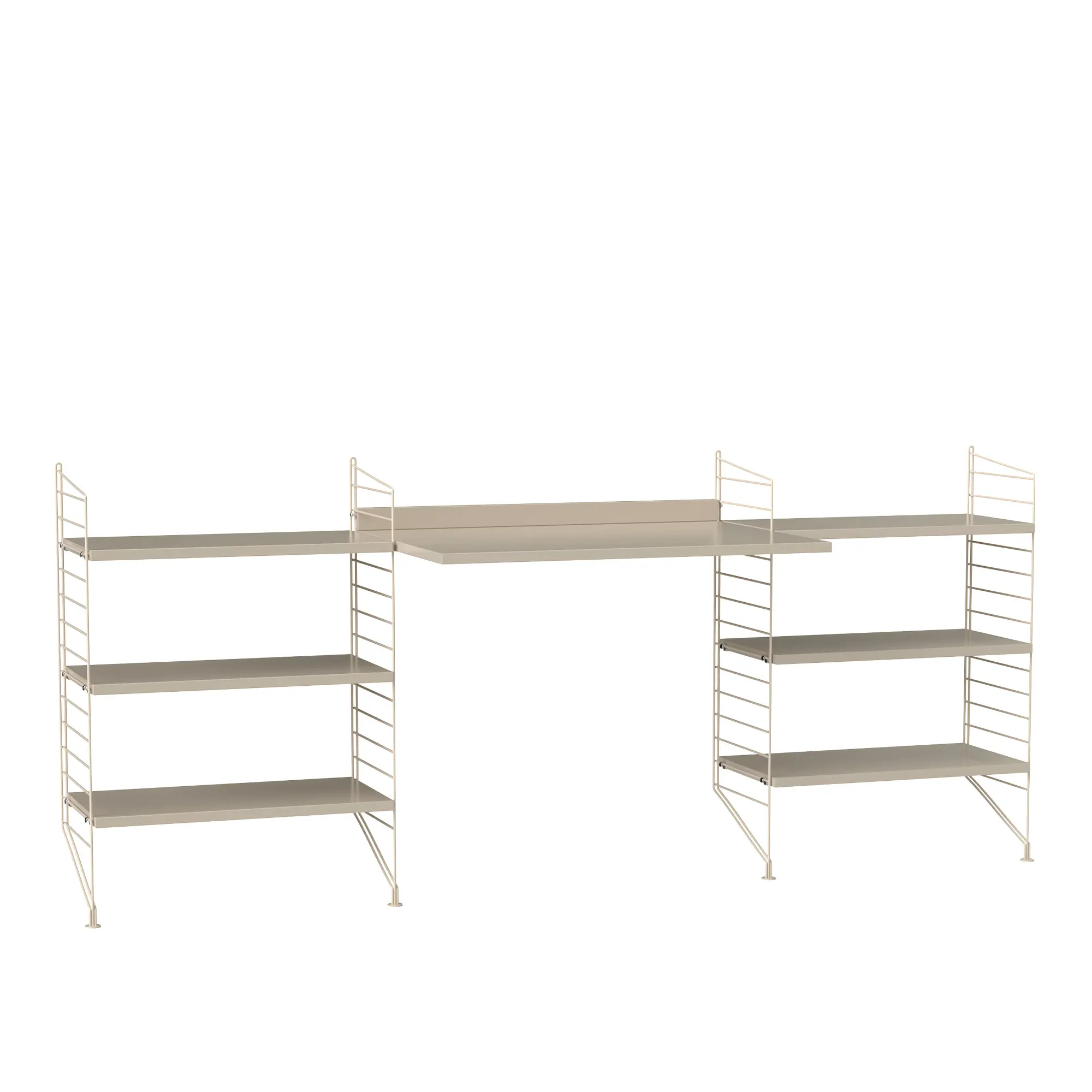 Kontor hyllesystem D beige/beige