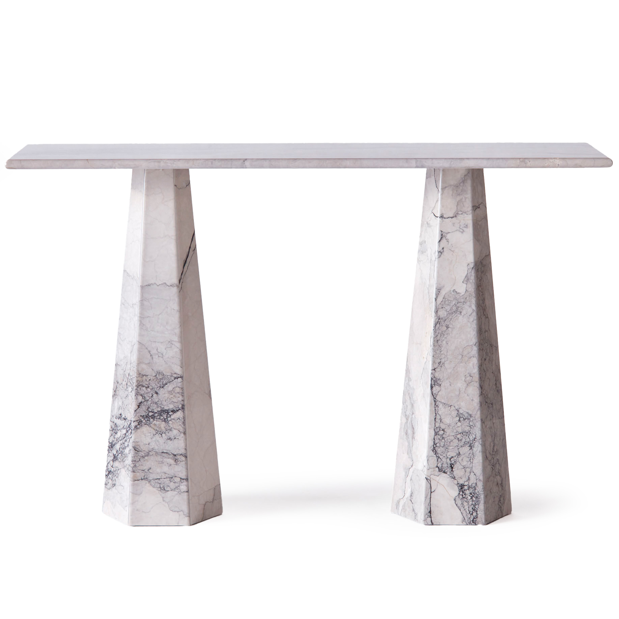 Dusty Deco - Hexagon Console- Albanian Grey - Konsolbord - Edin & Lina Kjellvertz - Grå - Sten | Möbler - Bord - Konsolbord | Möbelexperten