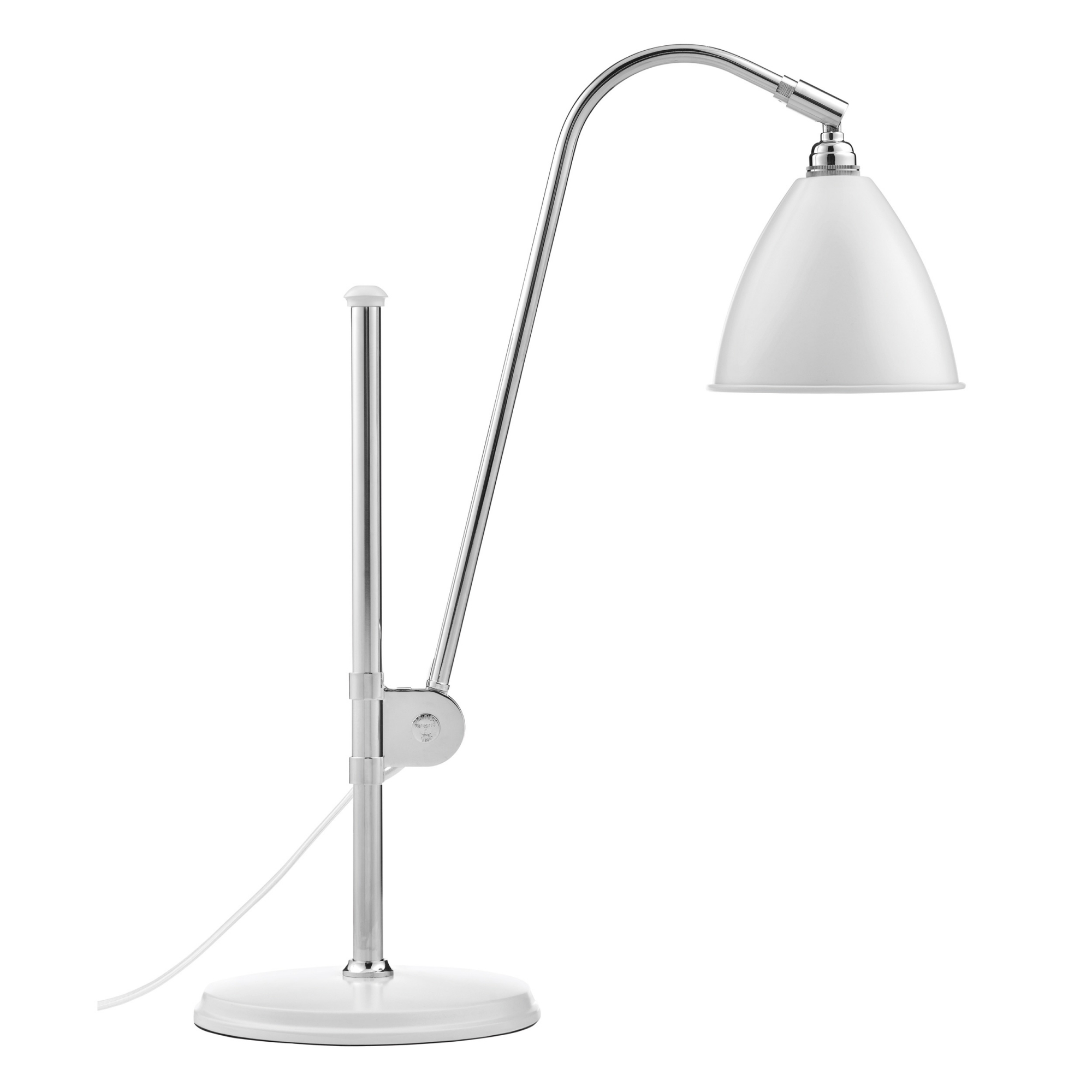 Gubi - Bestlite - BL1 Bordslampa, Krombas, Finish: Matt White - Bordslampor - Robert Dudley Best - Vit
