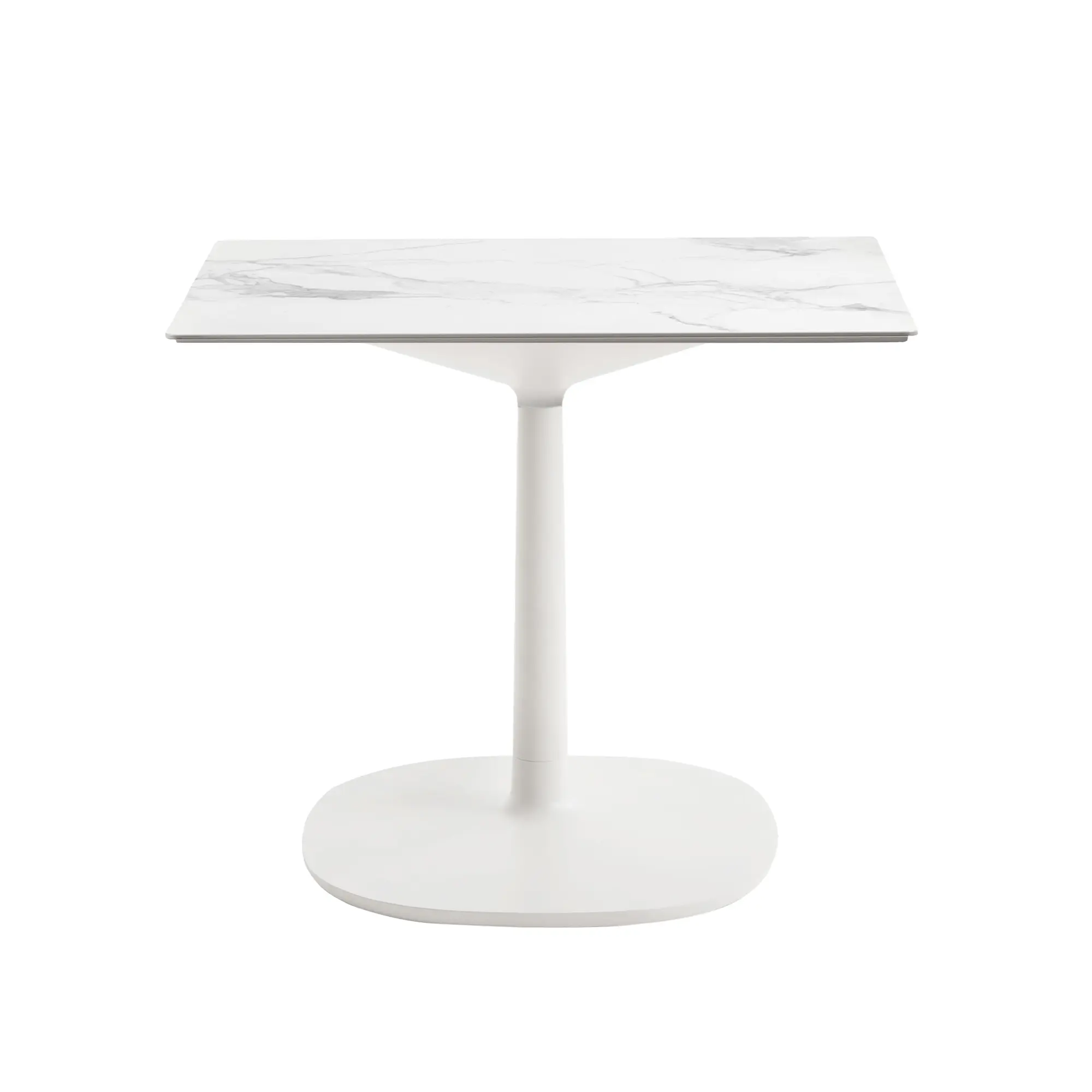 Multiplo 4063 kvadratiskt bord 78x78cm med liten kvadratisk bas R25cm