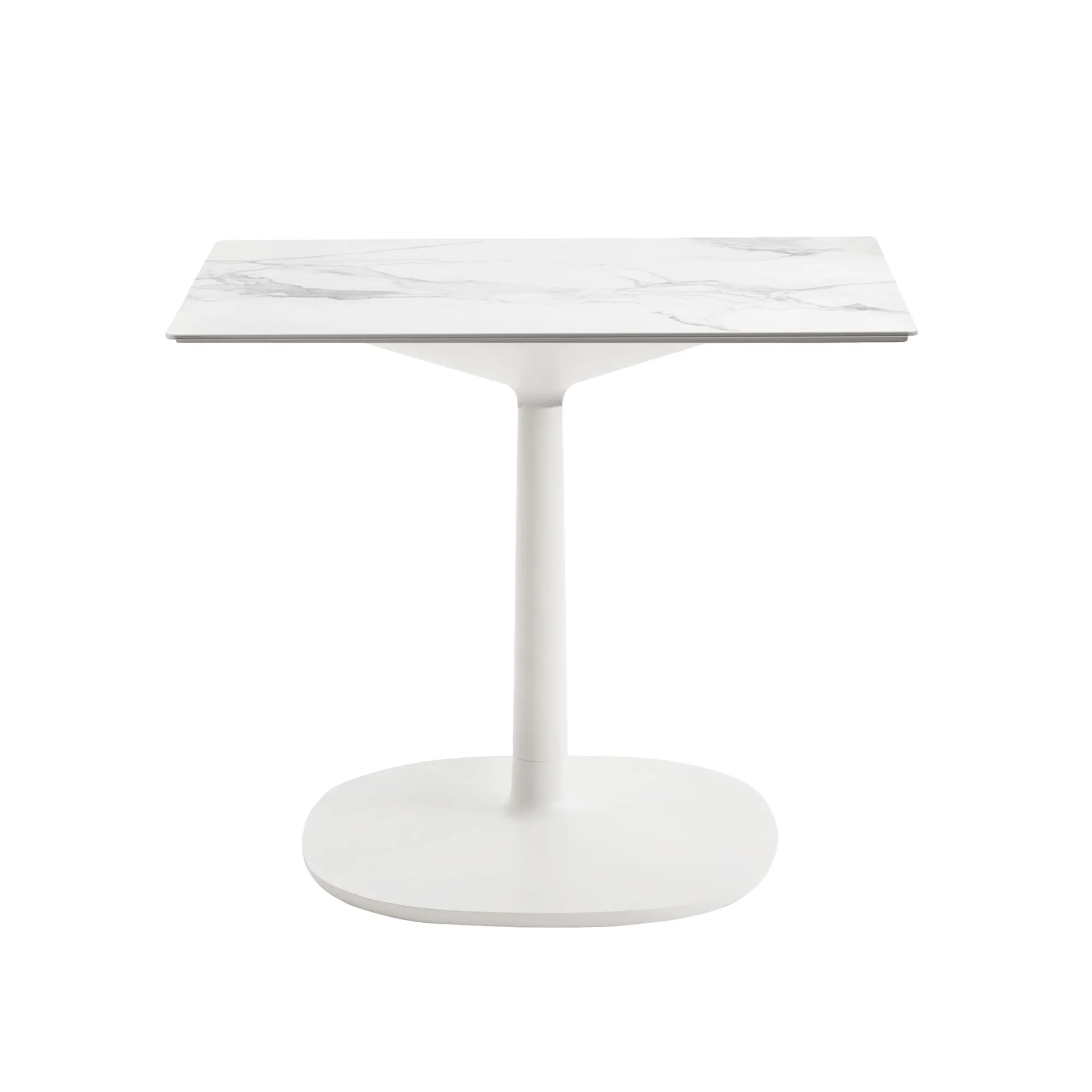 Multiplo 4063 kvadratiskt bord 78x78cm med liten kvadratisk bas R25cm
