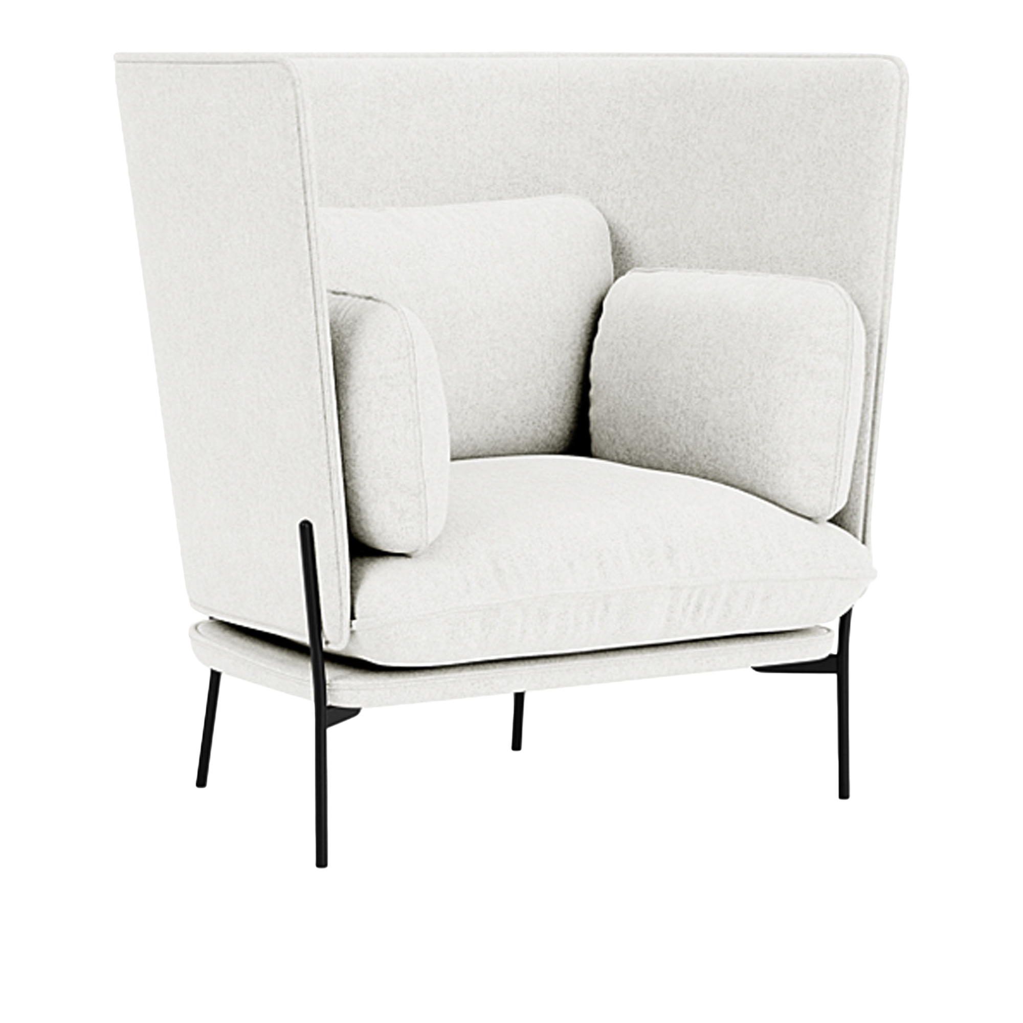 &Tradition - Cloud LN5 - Warm Black - Fabric cat.2 - Hallingdal 65 110 - Fåtöljer - Luca Nichetto - MDF/Metall