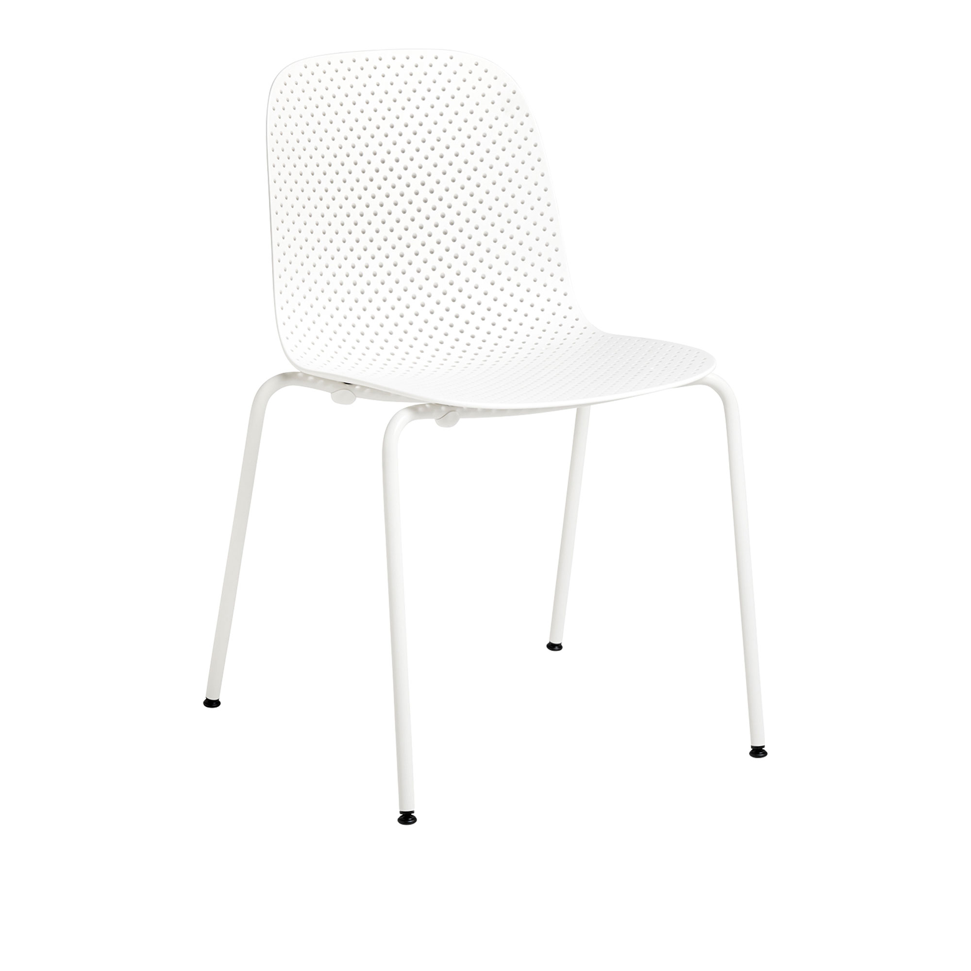 HAY - 13Eighty Chair - Grey White Base - Chalk White - Matstolar utomhus - Scholten & Baijings - Grå,Vit - Metall/Plast