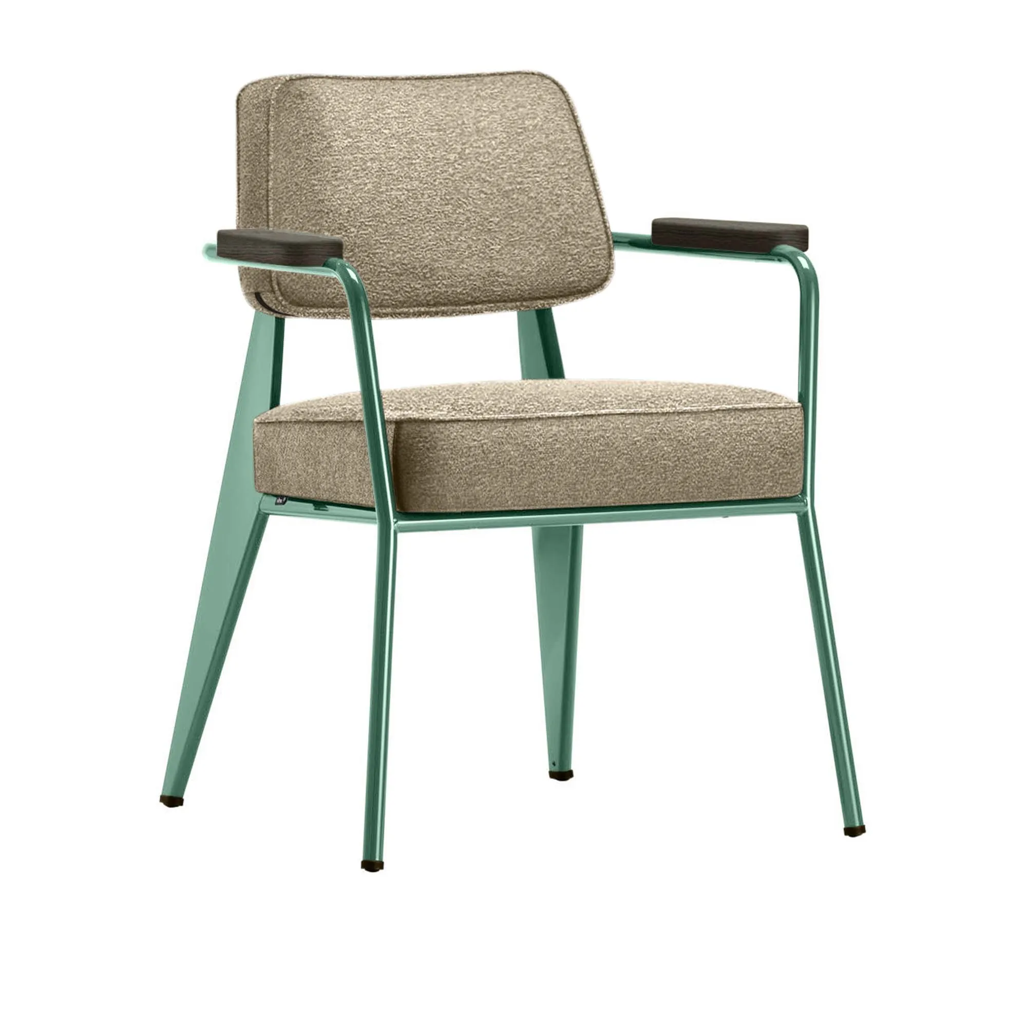 Fauteuil Direction karmstol Prouvé Blé Vert