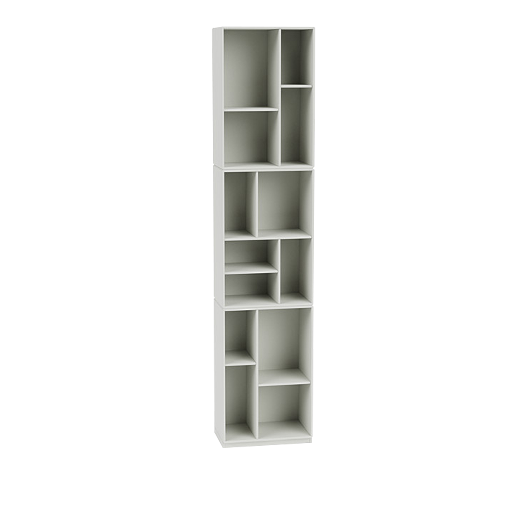 Montana - Loom Slim Bookcase, Plinth H3 cm - Nordic - Bokhyller - Peter J. Lassen - Grå - MDF