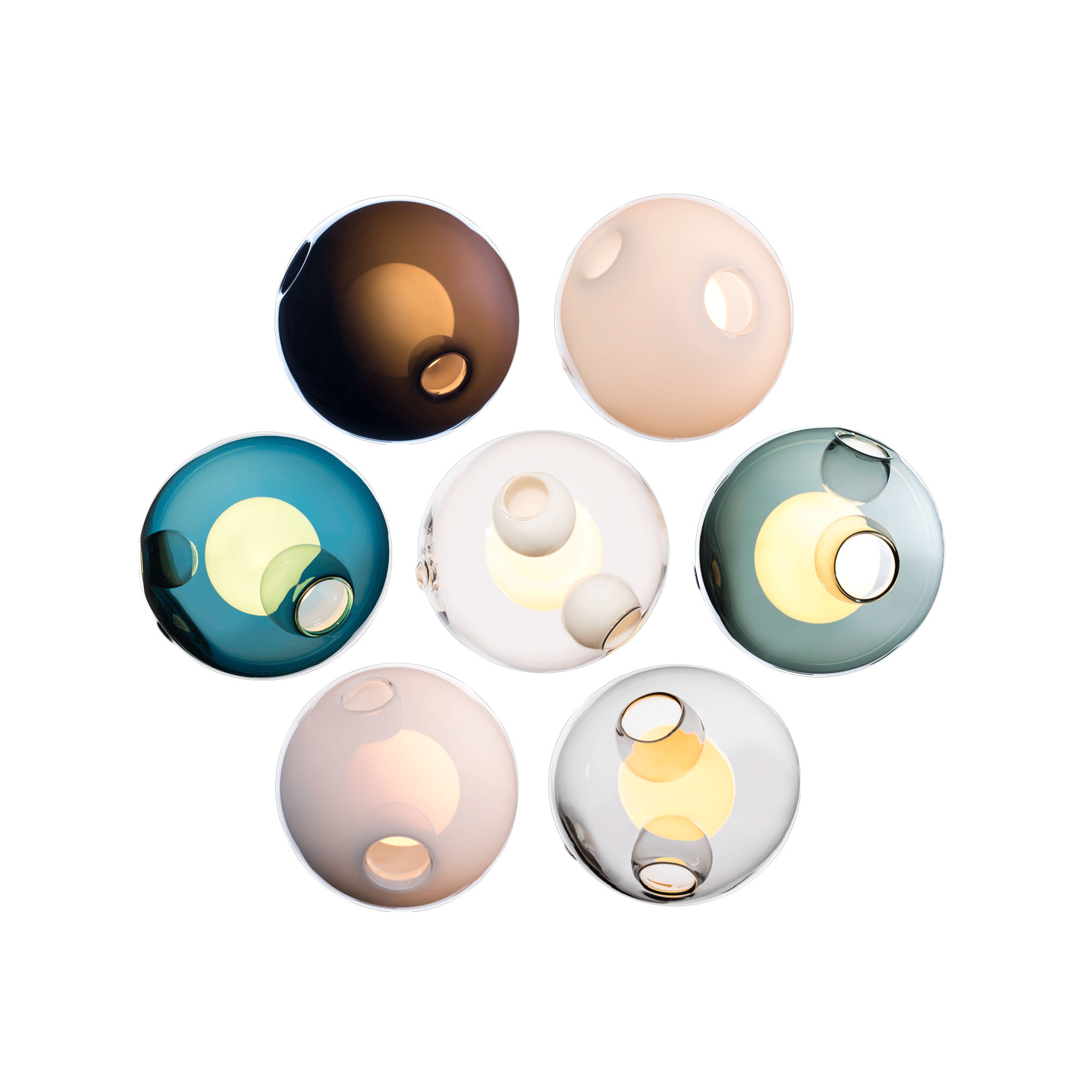 Bocci - 28.7 Cluster, Multi - 01 - Klusterlampor - Omer Arbel - Flerfärgad