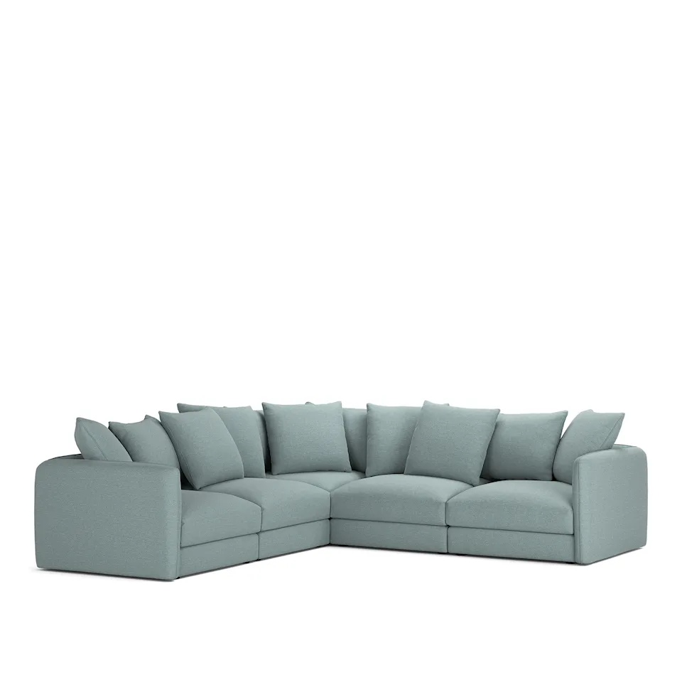 Pavarotti 5-Seater Corner, Removable Cover, Cushion Variant 01, Lario 12